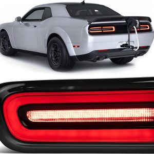LED Tail Lights Compatible with 2015-2023 Dodge Challenger Taillights Rear Brake Lamp Taillight Rear Reverse Stop Brake Lamp Replacement for OEM68510771AA CH2800207 (Left Driver Side)