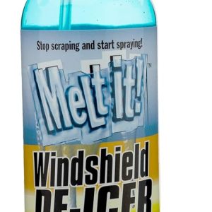 E·Z·R Windshield De-Icer. Melt it! Instantly Melts Ice & Winter Frost For Car Windshields, Windows, Mirrors, Key Locks, & Latches, Snow Melting Defrost Liquid For Car Window Cleaner, 17 Fl Oz Spray