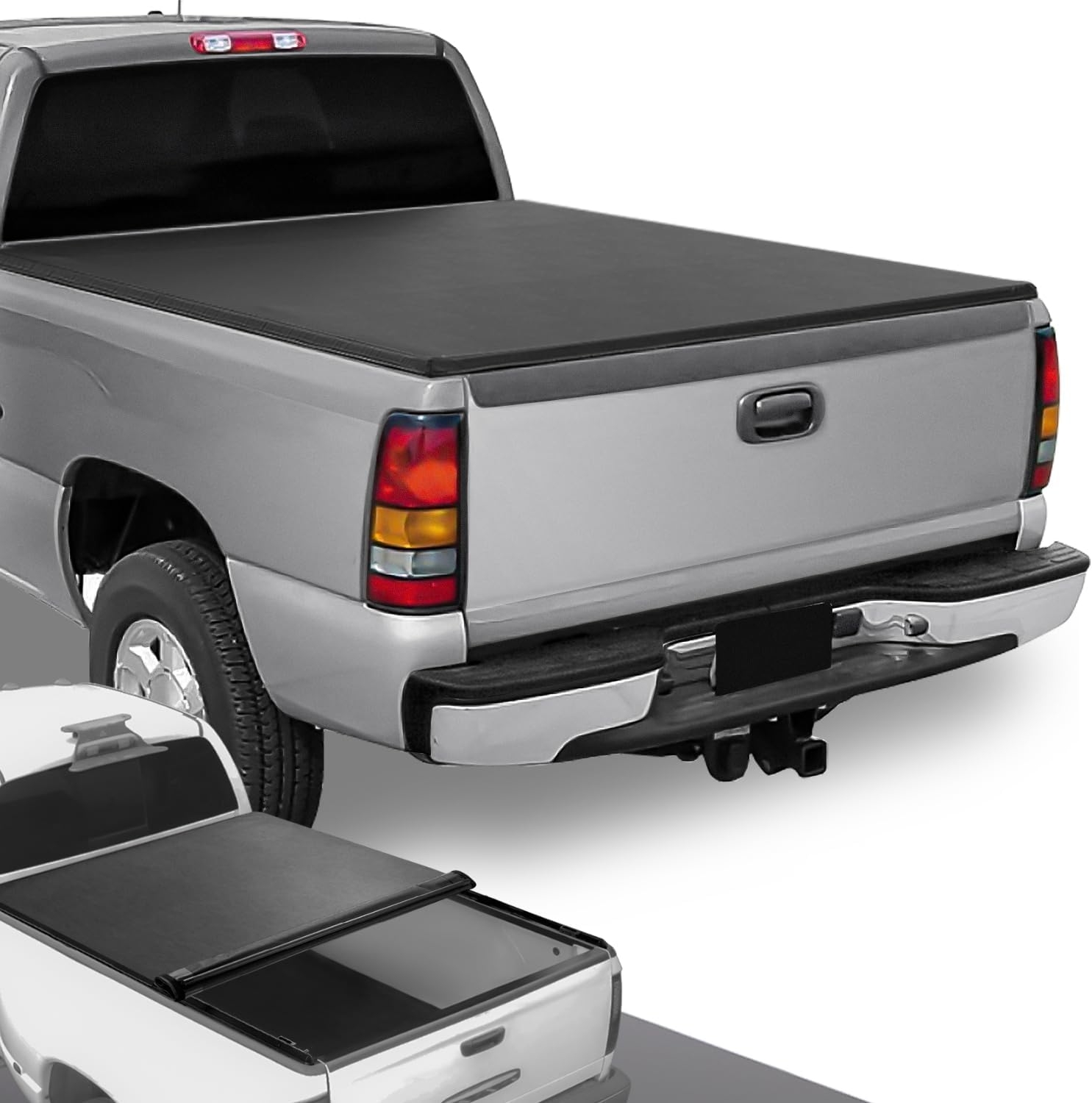 DNA MOTORING New Upgrade Truck Bed Top Hard Solid Tri-Fold Tonneau Cover Compatible with 14-18 Silverado Sierra 1500/15-19 Silverado Sierra 2500HD 3500HD 6.5' Bed, TTC-HARD-038 - Image 11