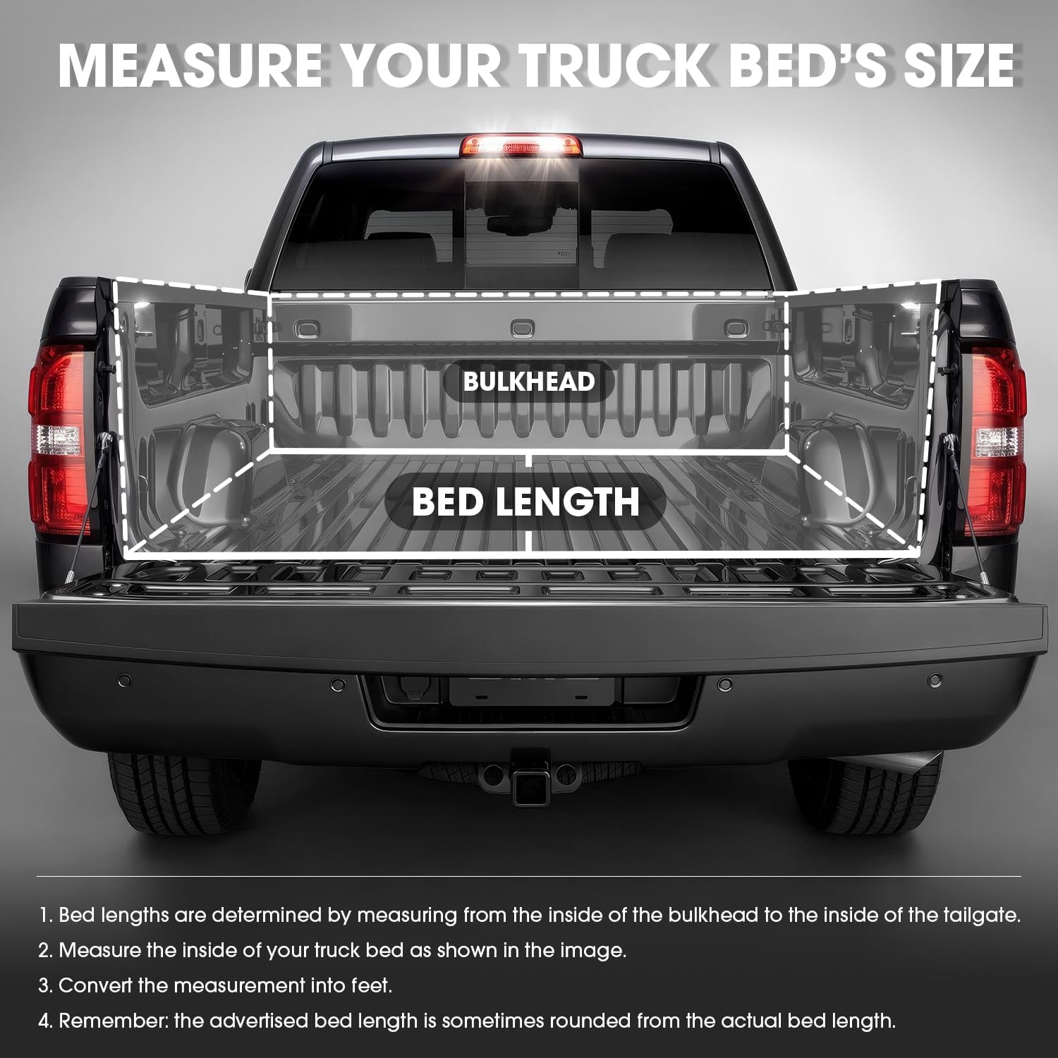 DNA MOTORING New Upgrade Truck Bed Top Hard Solid Tri-Fold Tonneau Cover Compatible with 14-18 Silverado Sierra 1500/15-19 Silverado Sierra 2500HD 3500HD 6.5' Bed, TTC-HARD-038 - Image 17