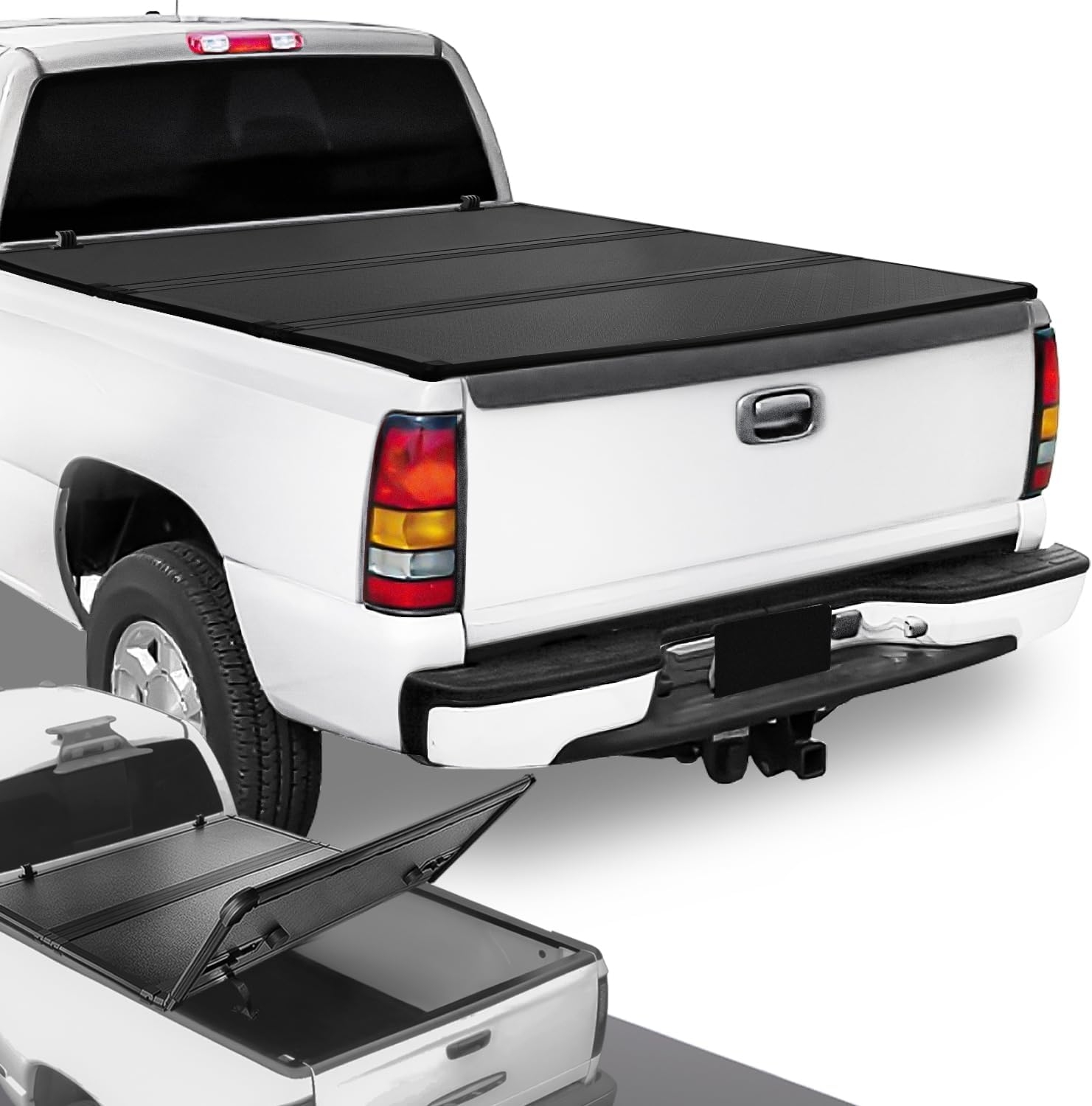 DNA MOTORING New Upgrade Truck Bed Top Hard Solid Tri-Fold Tonneau Cover Compatible with 14-18 Silverado Sierra 1500/15-19 Silverado Sierra 2500HD 3500HD 6.5' Bed, TTC-HARD-038 - Image 25