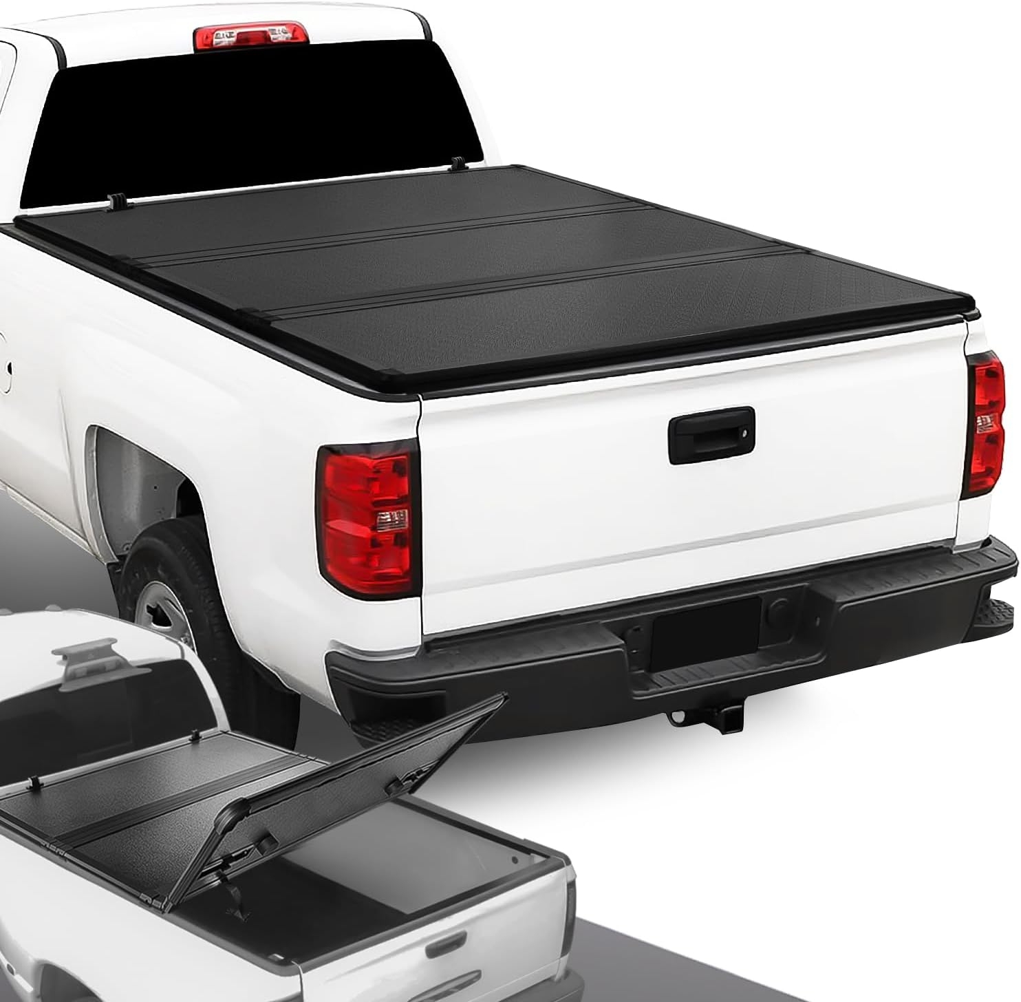 DNA MOTORING New Upgrade Truck Bed Top Hard Solid Tri-Fold Tonneau Cover Compatible with 14-18 Silverado Sierra 1500/15-19 Silverado Sierra 2500HD 3500HD 6.5' Bed, TTC-HARD-038 - Image 34