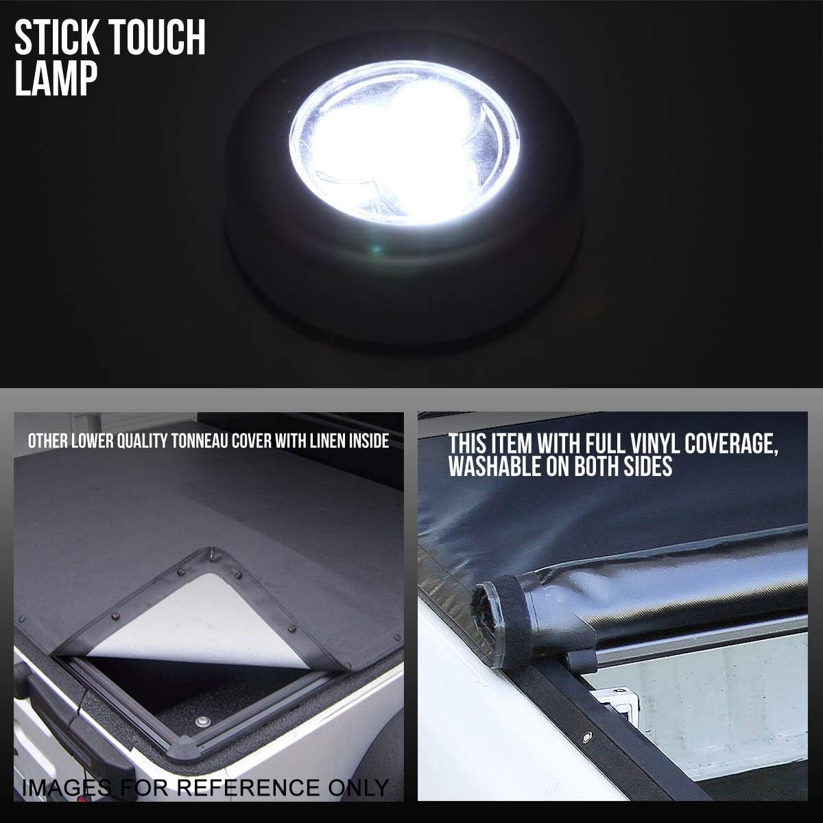 DNA MOTORING New Upgrade Truck Bed Top Hard Solid Tri-Fold Tonneau Cover Compatible with 14-18 Silverado Sierra 1500/15-19 Silverado Sierra 2500HD 3500HD 6.5' Bed, TTC-HARD-038 - Image 44