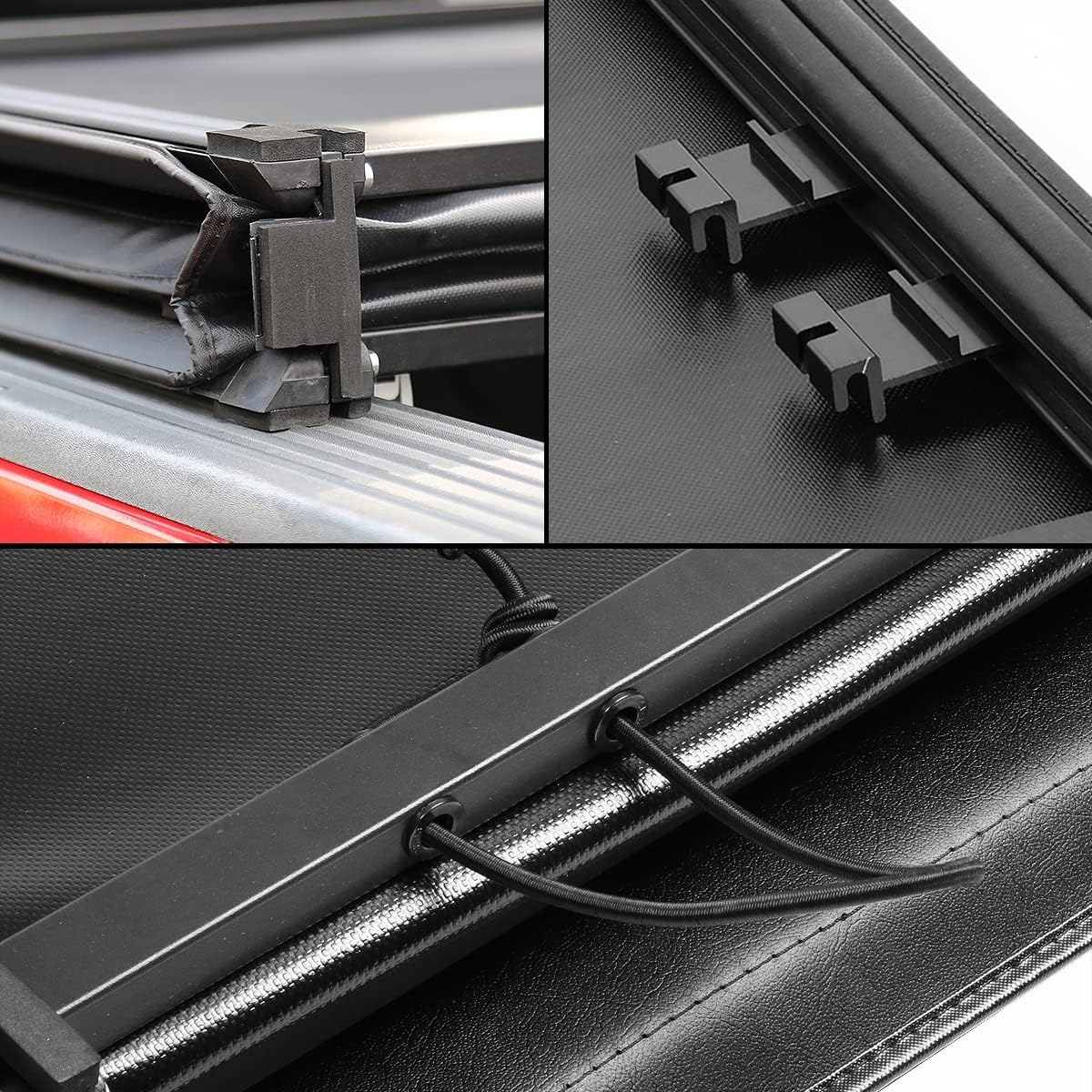 DNA MOTORING New Upgrade Truck Bed Top Hard Solid Tri-Fold Tonneau Cover Compatible with 14-18 Silverado Sierra 1500/15-19 Silverado Sierra 2500HD 3500HD 6.5' Bed, TTC-HARD-038 - Image 49