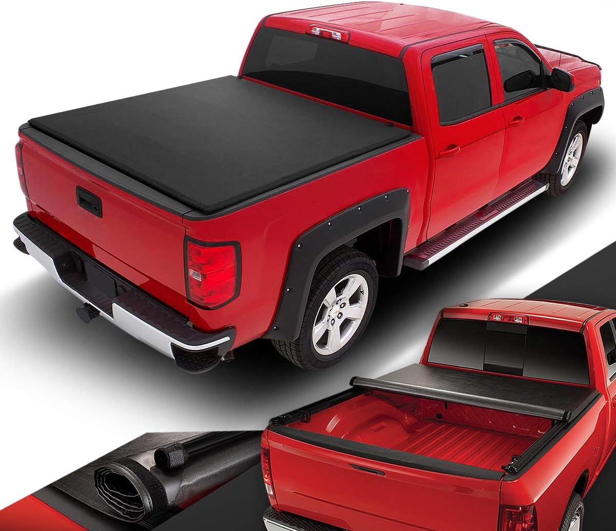DNA MOTORING New Upgrade Truck Bed Top Hard Solid Tri-Fold Tonneau Cover Compatible with 14-18 Silverado Sierra 1500/15-19 Silverado Sierra 2500HD 3500HD 6.5' Bed, TTC-HARD-038 - Image 50