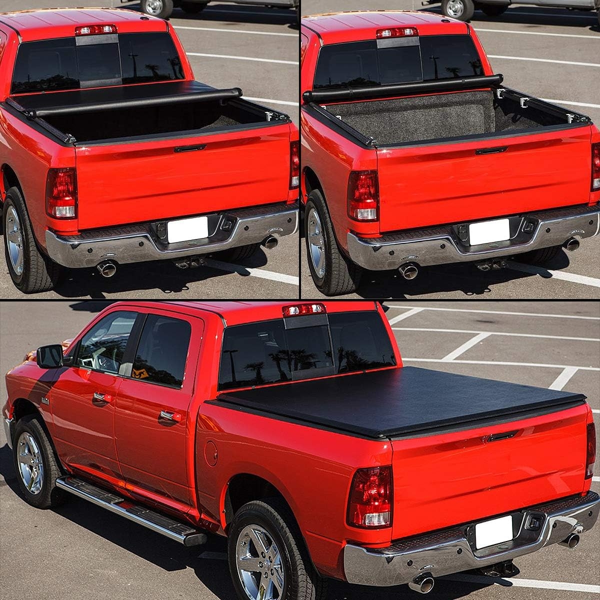 DNA MOTORING New Upgrade Truck Bed Top Hard Solid Tri-Fold Tonneau Cover Compatible with 14-18 Silverado Sierra 1500/15-19 Silverado Sierra 2500HD 3500HD 6.5' Bed, TTC-HARD-038 - Image 53