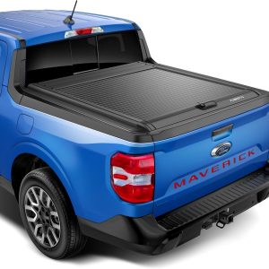 Retractable Hard Tonneau Cover Fits 2022-2025 Ford Maverick 4’6″ Truck Bed (54.4″)