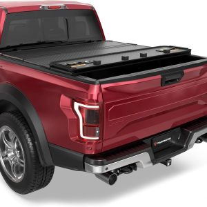 Hard Quad Fold Aluminum Truck Bed Tonneau Cover Compatible for 2009-2014 Ford F-150 F150 Styleside 4-Fold 5.5FT 67Inch