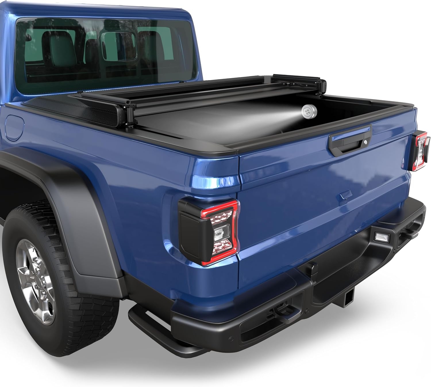 Tri Fold Soft Truck Bed Tonneau Cover Compatible for 2020-2024 Jeep Gladiator Fleetside 5FT(60'') Bed