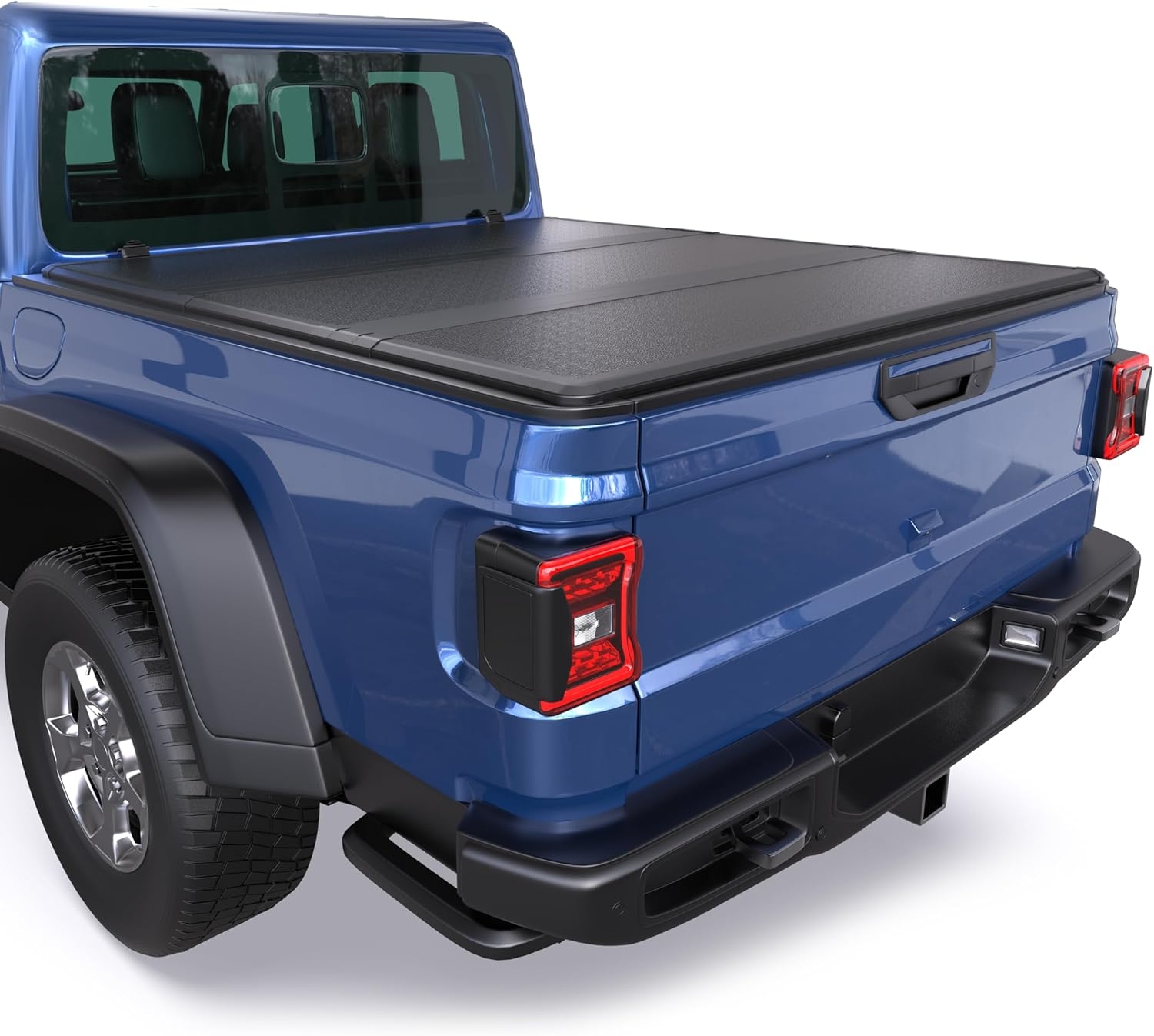 Tri Fold Soft Truck Bed Tonneau Cover Compatible for 2020-2024 Jeep Gladiator Fleetside 5FT(60'') Bed - Image 7