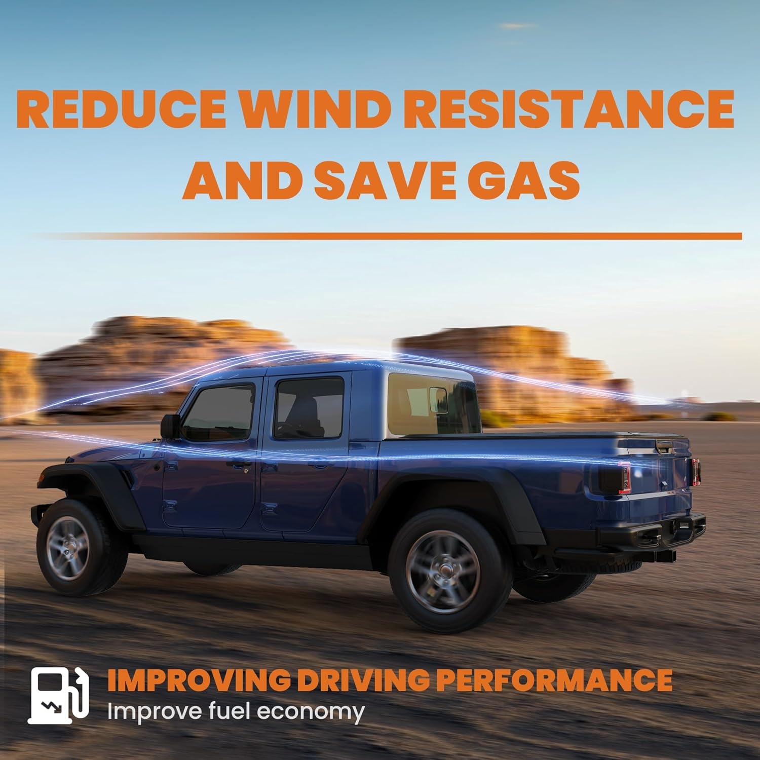 Tri Fold Soft Truck Bed Tonneau Cover Compatible for 2020-2024 Jeep Gladiator Fleetside 5FT(60'') Bed - Image 14