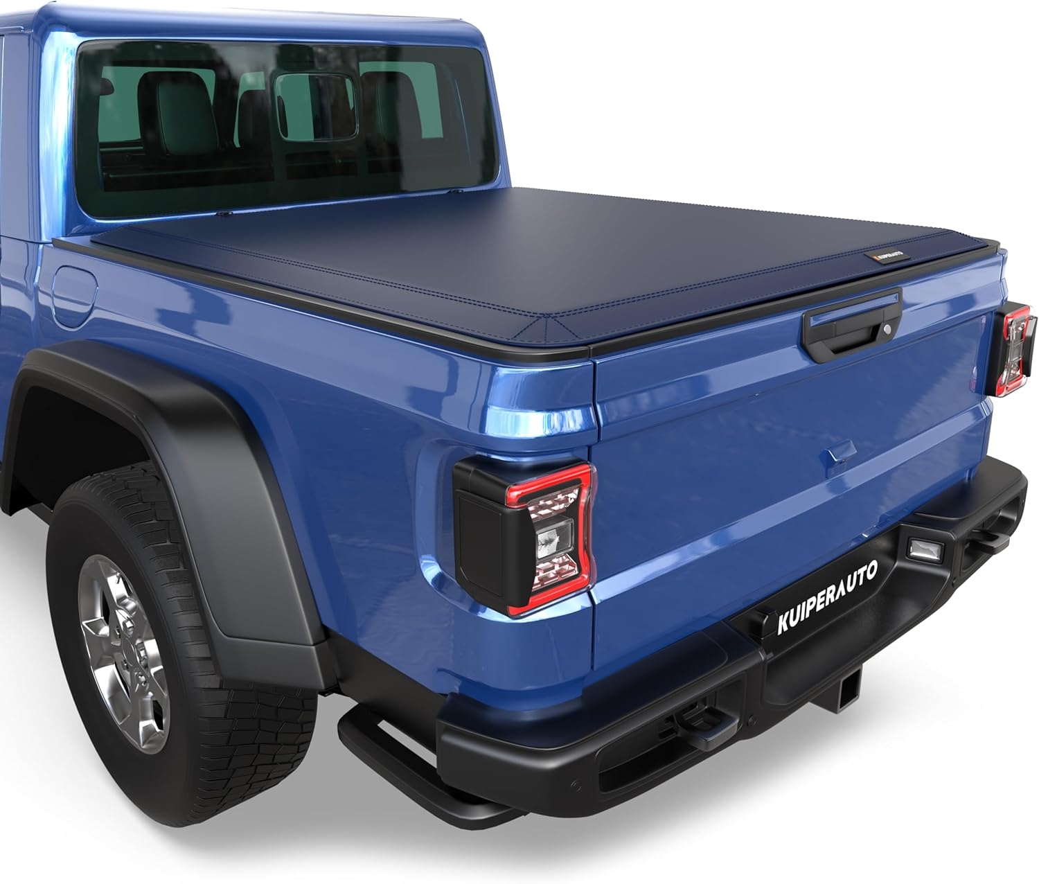 Tri Fold Soft Truck Bed Tonneau Cover Compatible for 2020-2024 Jeep Gladiator Fleetside 5FT(60'') Bed - Image 15