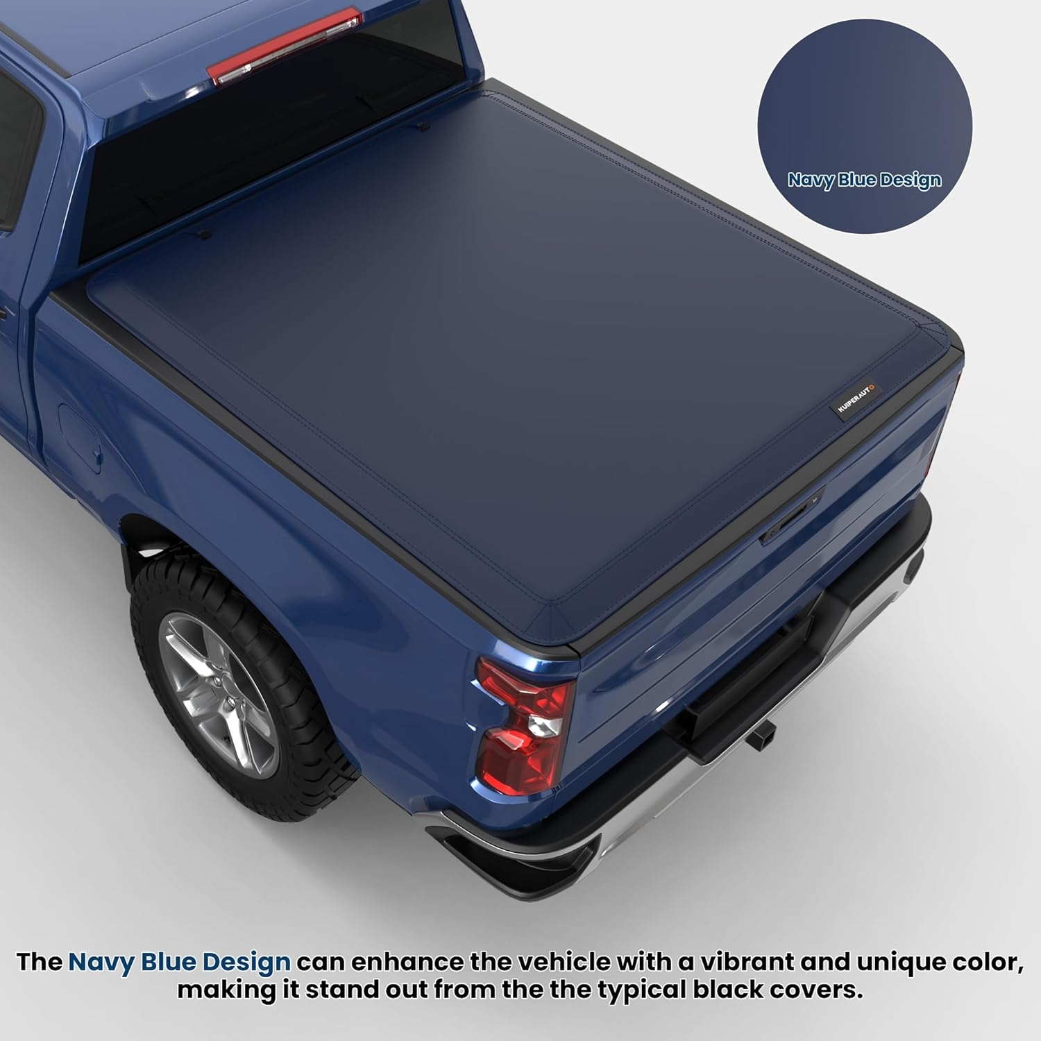Tri Fold Soft Truck Bed Tonneau Cover Compatible for 2020-2024 Jeep Gladiator Fleetside 5FT(60'') Bed - Image 20