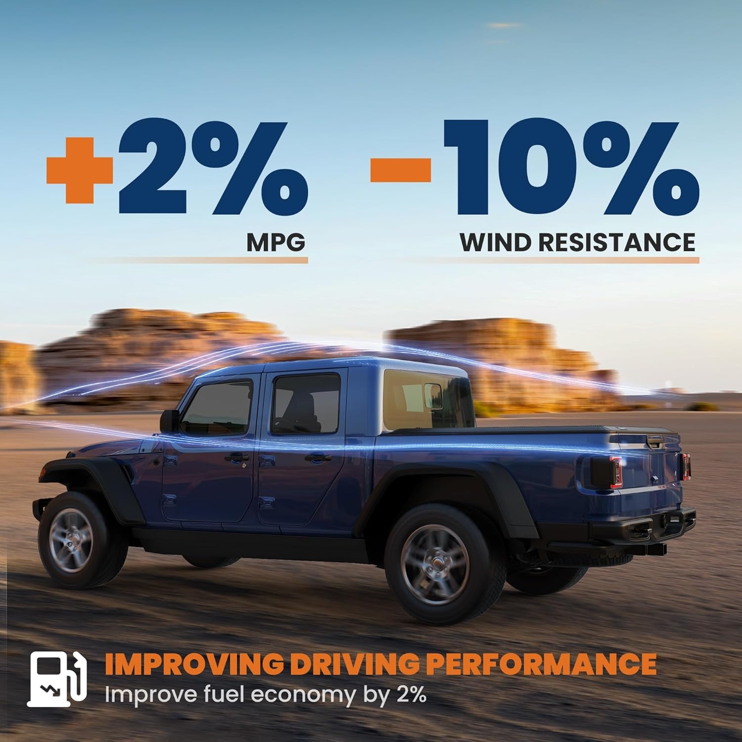 Tri Fold Soft Truck Bed Tonneau Cover Compatible for 2020-2024 Jeep Gladiator Fleetside 5FT(60'') Bed - Image 26