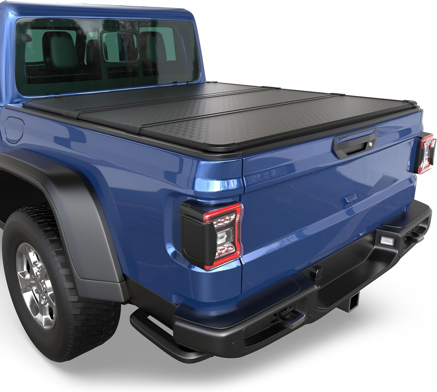 Tri Fold Soft Truck Bed Tonneau Cover Compatible for 2020-2024 Jeep Gladiator Fleetside 5FT(60'') Bed - Image 34