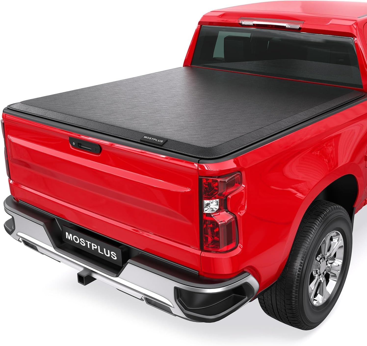 MOSTPLUS Roll-Up Soft Vinyl Truck Bed Tonneau Cover Compatible with 2020-2024 2025 Chevy Chevrolet Silverado GMC Sierra 2500 3500 HD 6.8 FT Bed Fleetside-82.2 Inch