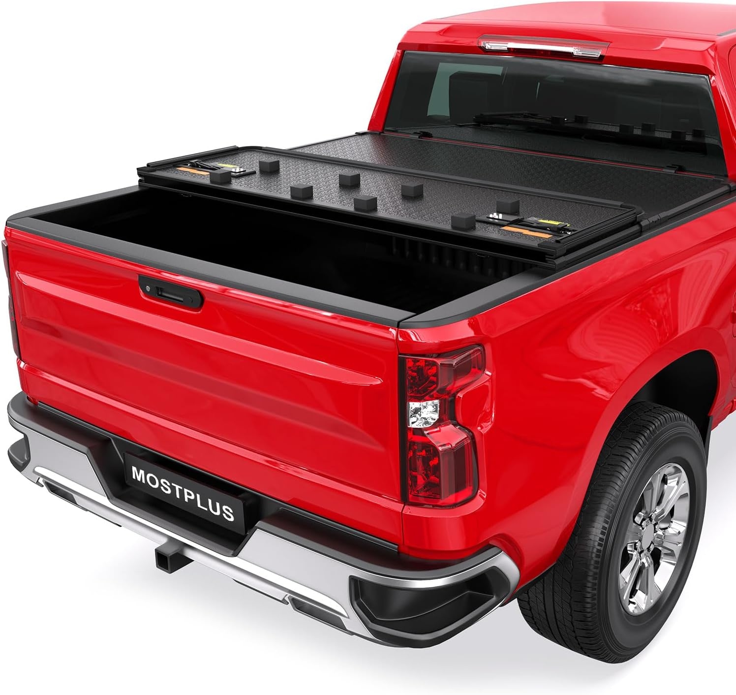 MOSTPLUS Roll-Up Soft Vinyl Truck Bed Tonneau Cover Compatible with 2020-2024 2025 Chevy Chevrolet Silverado GMC Sierra 2500 3500 HD 6.8 FT Bed Fleetside-82.2 Inch - Image 15
