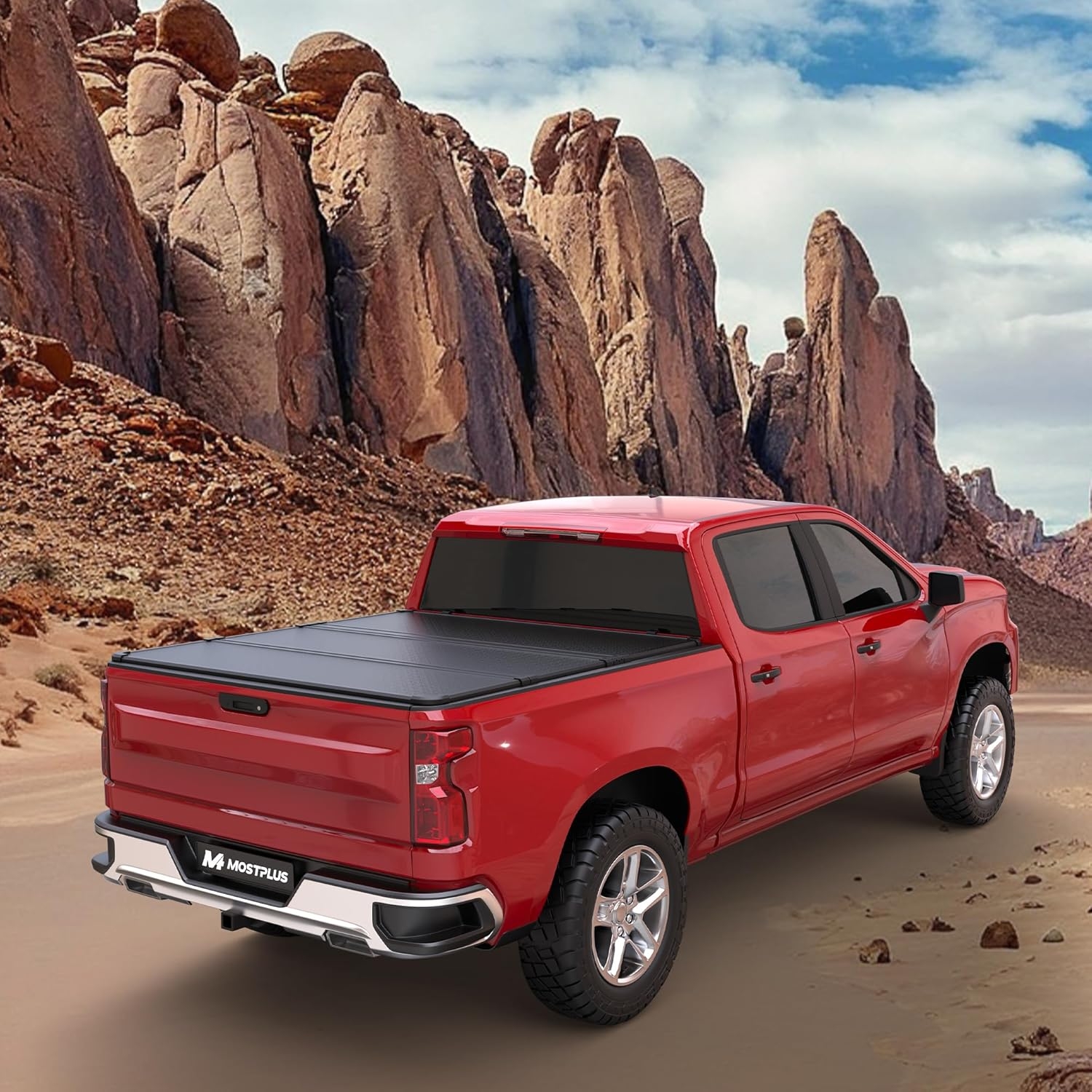 MOSTPLUS Roll-Up Soft Vinyl Truck Bed Tonneau Cover Compatible with 2020-2024 2025 Chevy Chevrolet Silverado GMC Sierra 2500 3500 HD 6.8 FT Bed Fleetside-82.2 Inch - Image 22