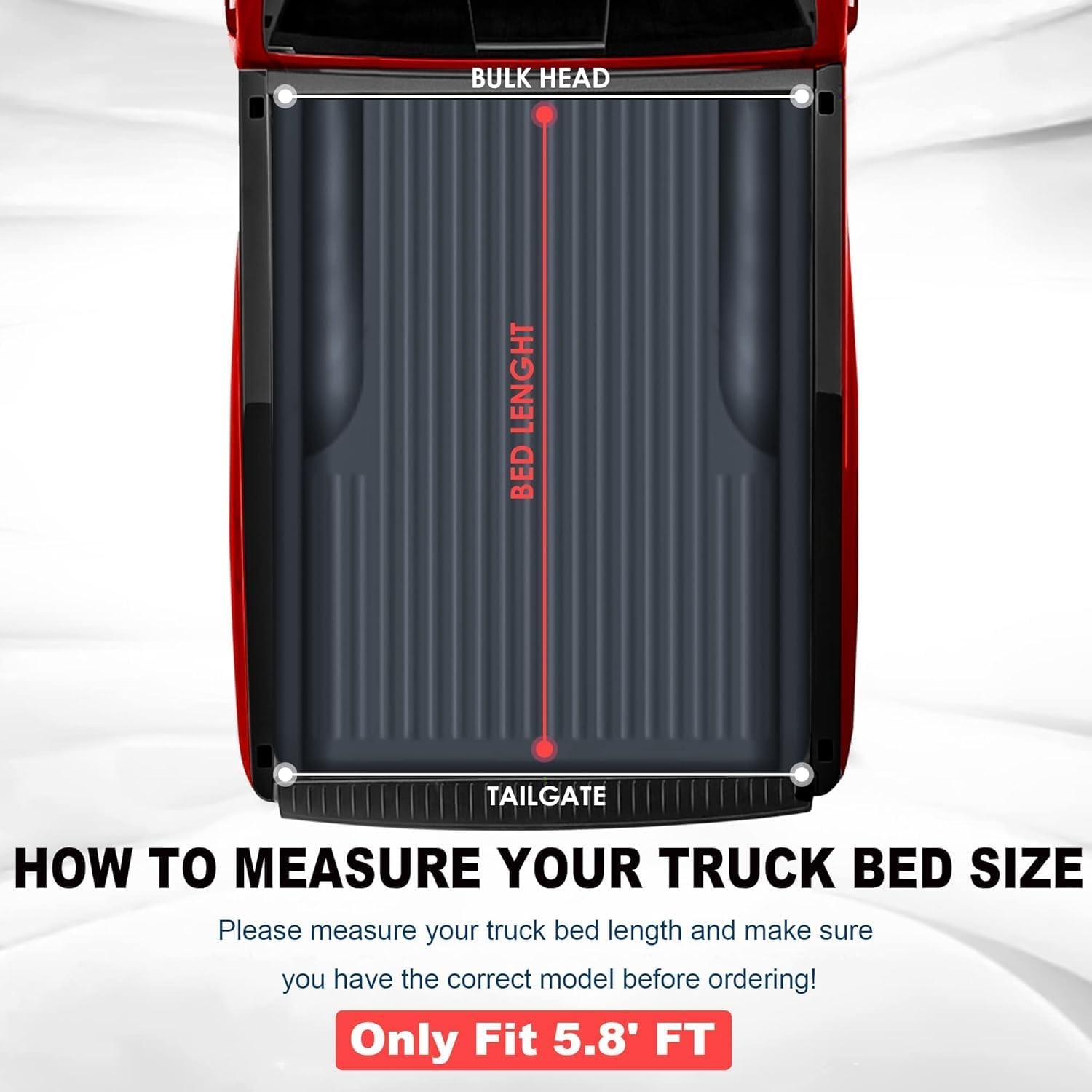 MOSTPLUS Roll-Up Soft Vinyl Truck Bed Tonneau Cover Compatible with 2020-2024 2025 Chevy Chevrolet Silverado GMC Sierra 2500 3500 HD 6.8 FT Bed Fleetside-82.2 Inch - Image 31