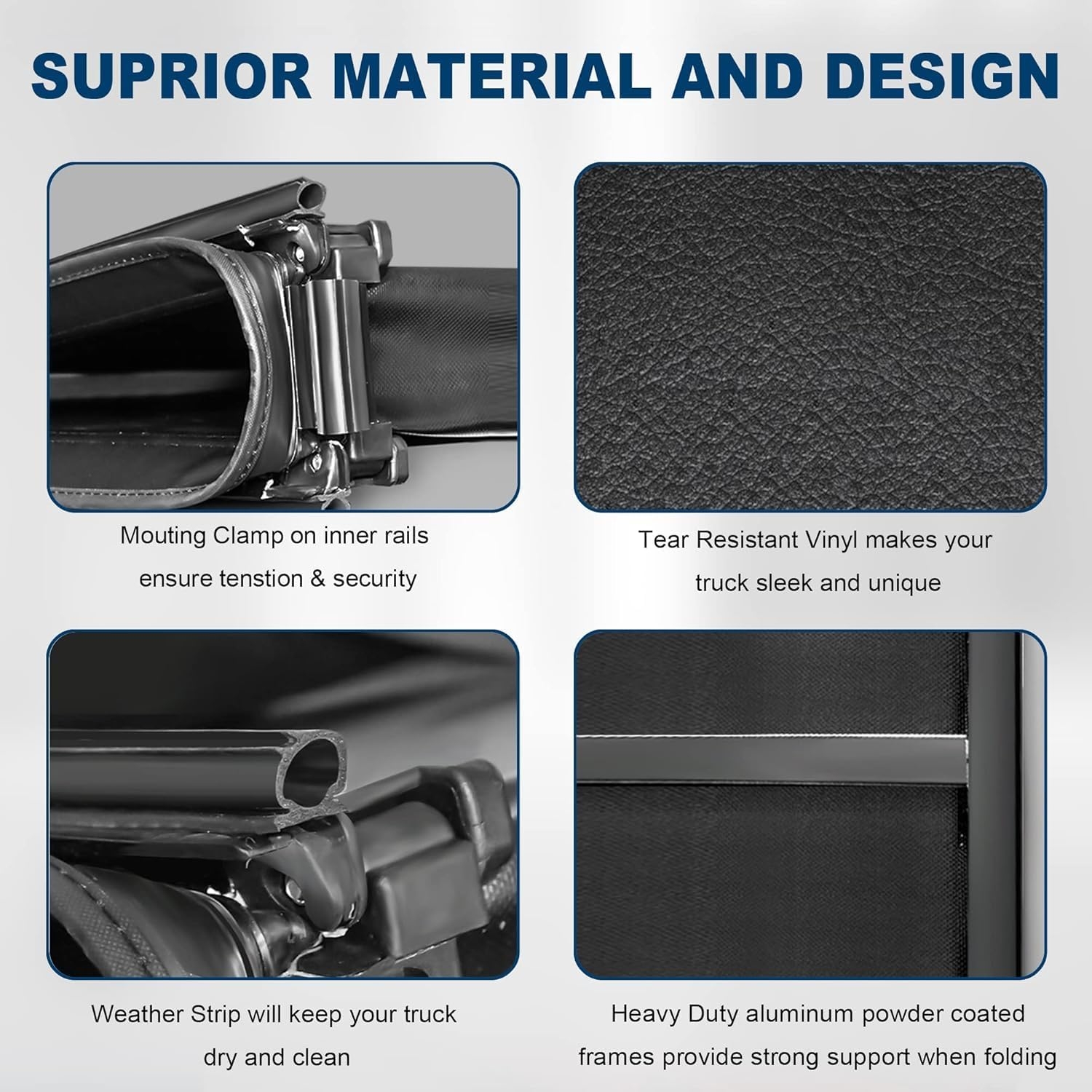 MOSTPLUS Roll-Up Soft Vinyl Truck Bed Tonneau Cover Compatible with 2020-2024 2025 Chevy Chevrolet Silverado GMC Sierra 2500 3500 HD 6.8 FT Bed Fleetside-82.2 Inch - Image 33