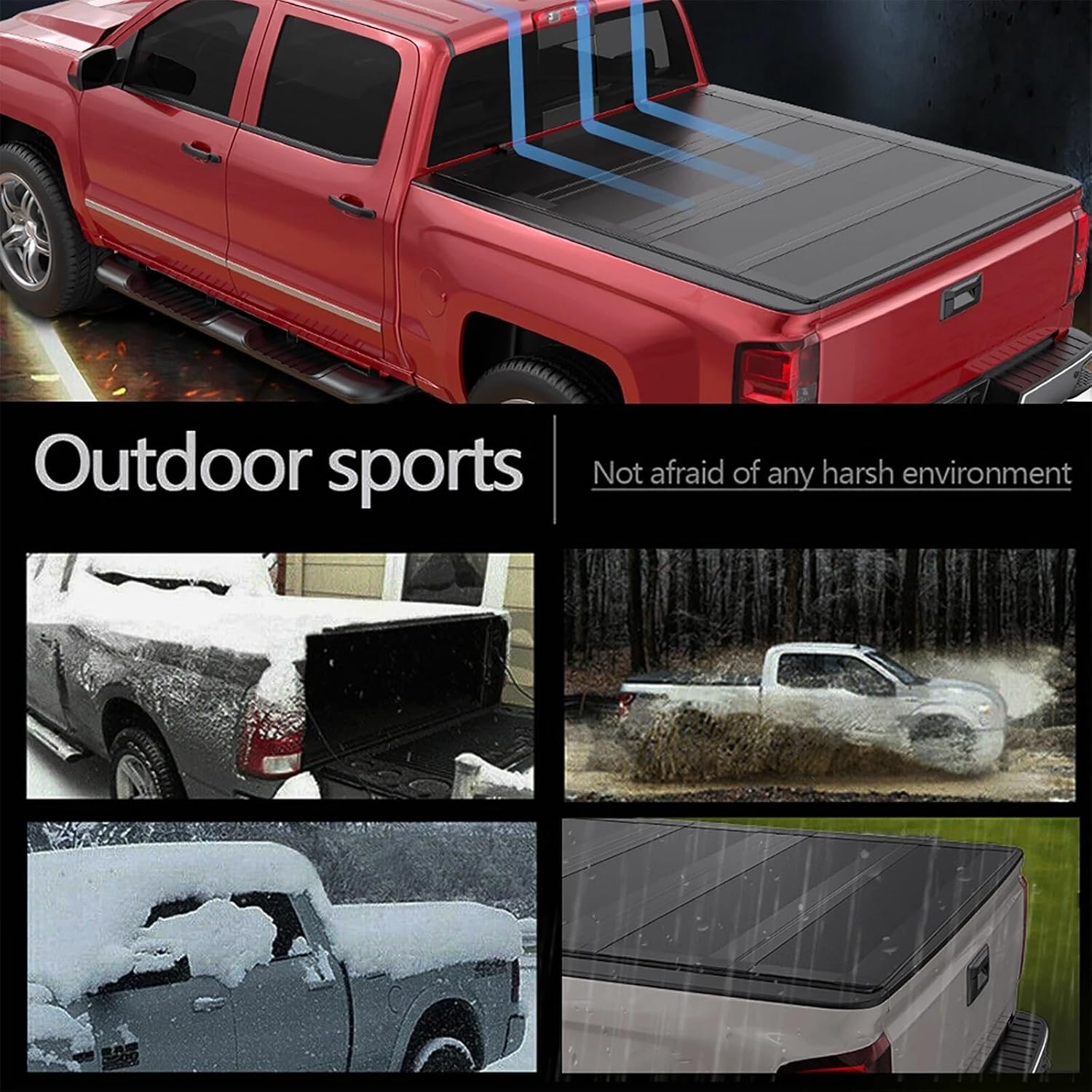 MOSTPLUS Roll-Up Soft Vinyl Truck Bed Tonneau Cover Compatible with 2020-2024 2025 Chevy Chevrolet Silverado GMC Sierra 2500 3500 HD 6.8 FT Bed Fleetside-82.2 Inch - Image 51