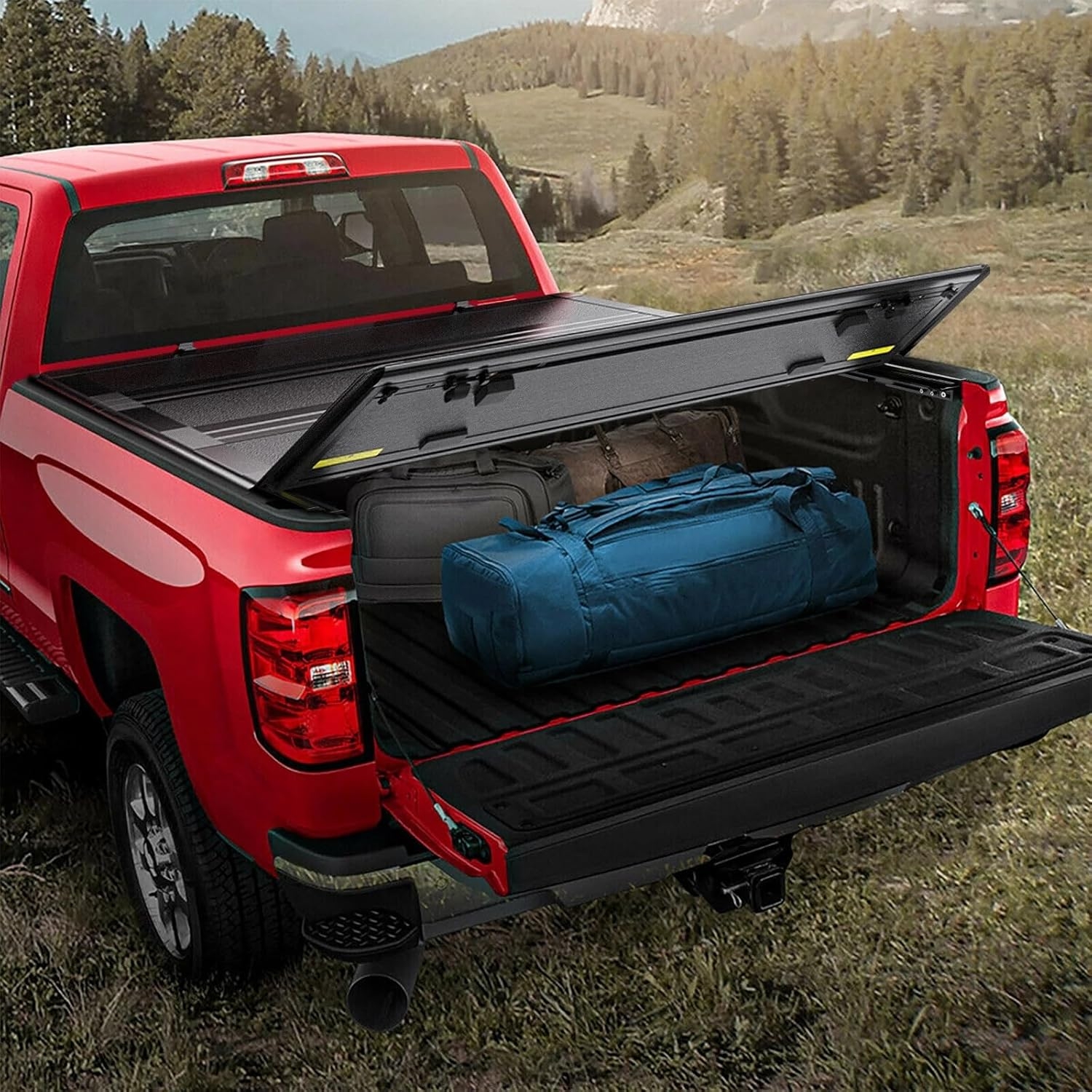 MOSTPLUS Roll-Up Soft Vinyl Truck Bed Tonneau Cover Compatible with 2020-2024 2025 Chevy Chevrolet Silverado GMC Sierra 2500 3500 HD 6.8 FT Bed Fleetside-82.2 Inch - Image 54