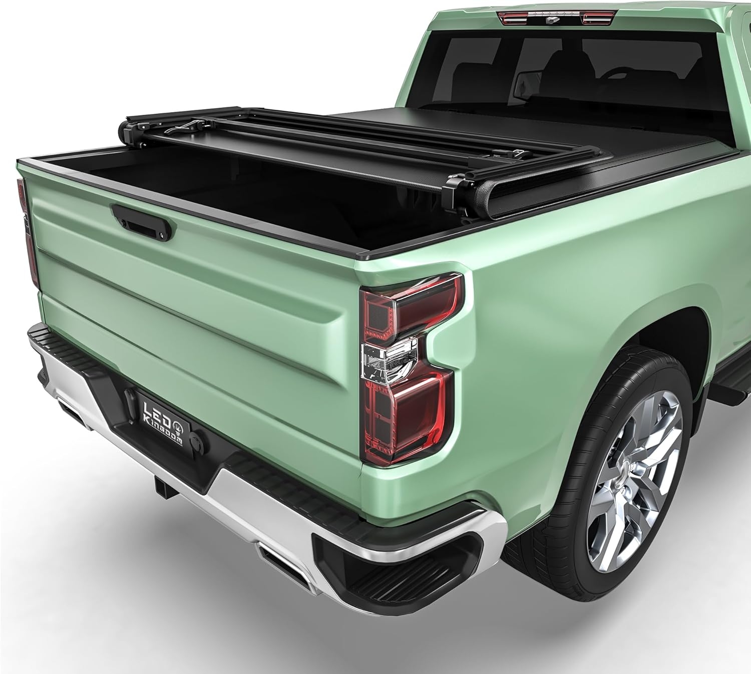 LEDKINGDOMUS Soft Tri-Fold Truck Bed Cover Fits for Chevy Silverado/GMC Sierra 1500 New Body Style 2019-2025 | 5'9" (70") Bed Without Multi-Flex Tailgate