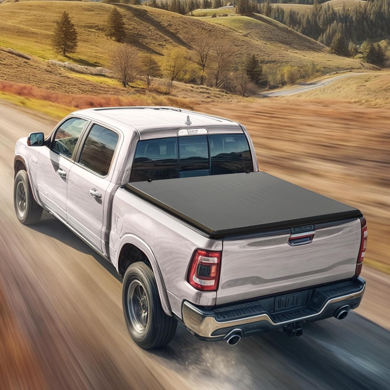 LEDKINGDOMUS Soft Tri-Fold Truck Bed Cover Fits for Chevy Silverado/GMC Sierra 1500 New Body Style 2019-2025 | 5'9" (70") Bed Without Multi-Flex Tailgate - Image 8