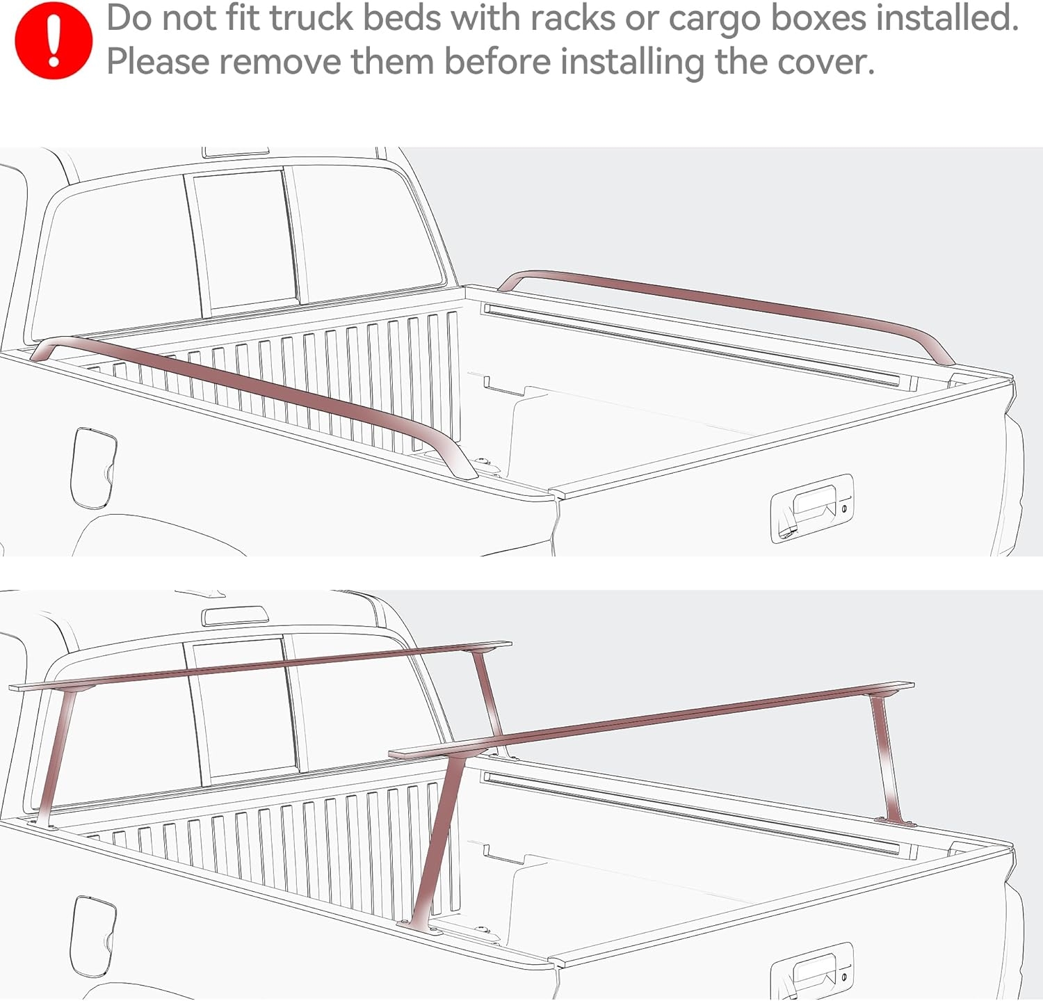 LEDKINGDOMUS Soft Tri-Fold Truck Bed Cover Fits for Chevy Silverado/GMC Sierra 1500 New Body Style 2019-2025 | 5'9" (70") Bed Without Multi-Flex Tailgate - Image 9