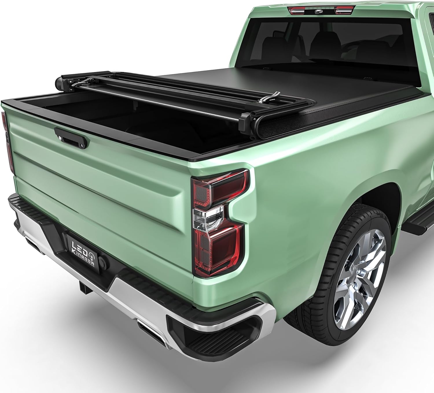 LEDKINGDOMUS Soft Tri-Fold Truck Bed Cover Fits for Chevy Silverado/GMC Sierra 1500 New Body Style 2019-2025 | 5'9" (70") Bed Without Multi-Flex Tailgate - Image 10
