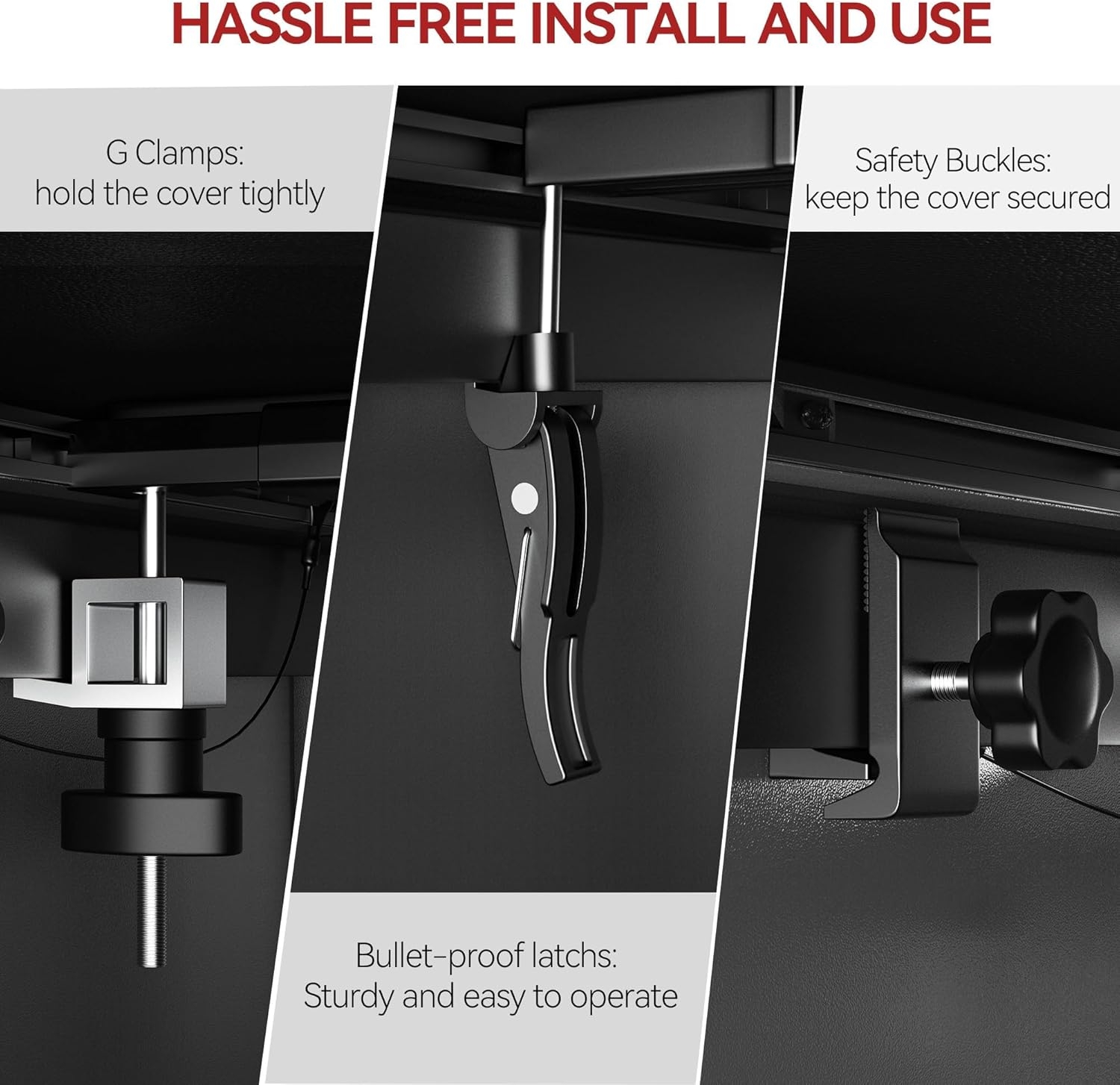 LEDKINGDOMUS Soft Tri-Fold Truck Bed Cover Fits for Chevy Silverado/GMC Sierra 1500 New Body Style 2019-2025 | 5'9" (70") Bed Without Multi-Flex Tailgate - Image 12