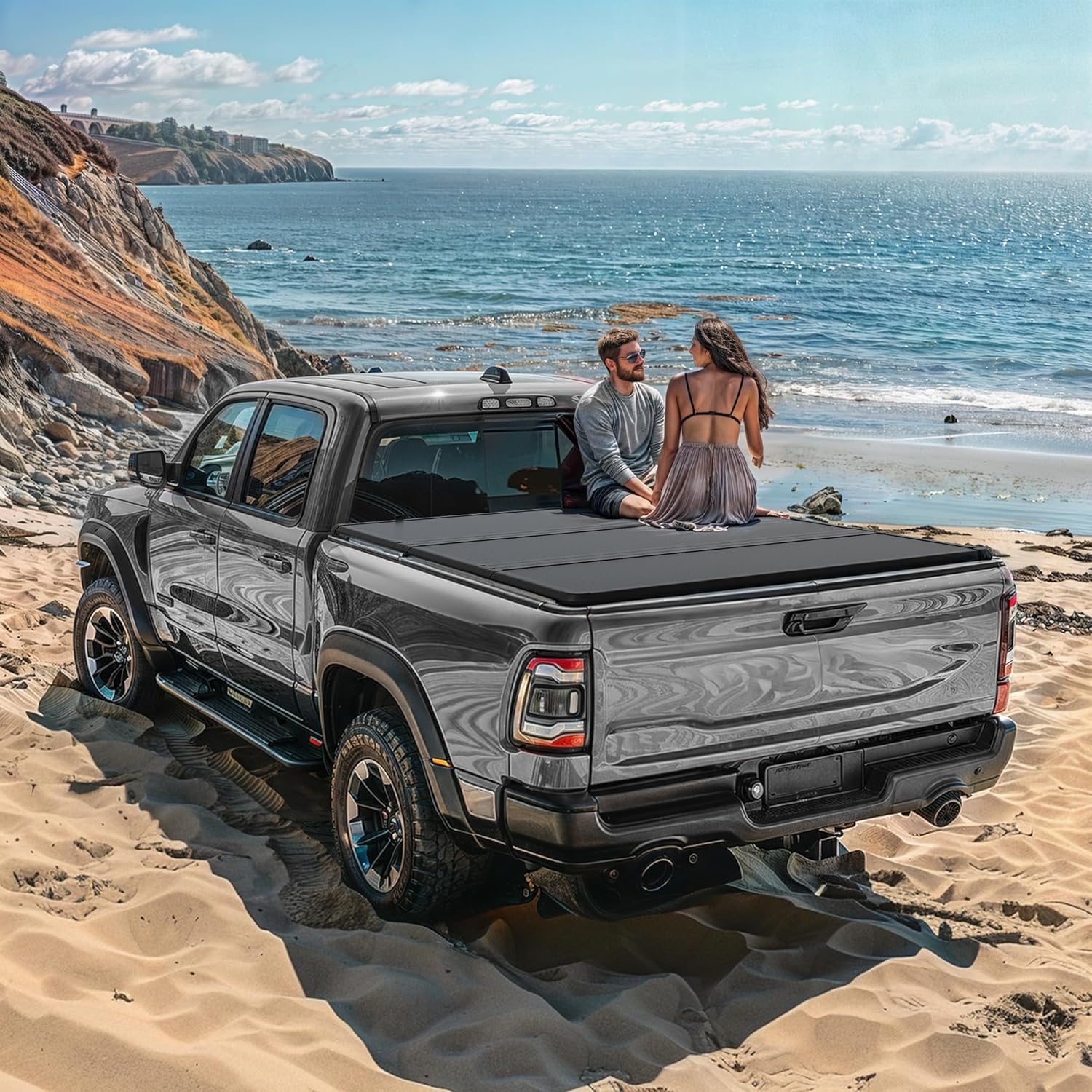 LEDKINGDOMUS Soft Tri-Fold Truck Bed Cover Fits for Chevy Silverado/GMC Sierra 1500 New Body Style 2019-2025 | 5'9" (70") Bed Without Multi-Flex Tailgate - Image 24