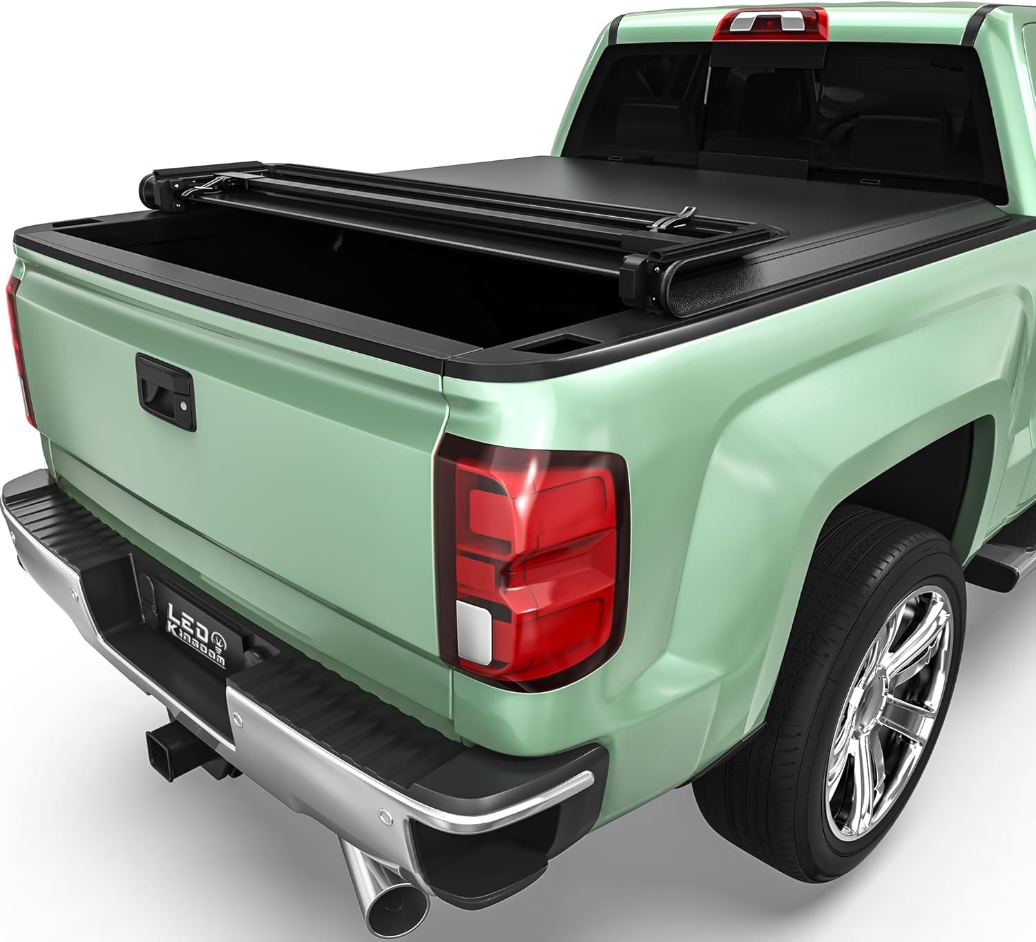 LEDKINGDOMUS Soft Tri-Fold Truck Bed Cover Fits for Chevy Silverado/GMC Sierra 1500 New Body Style 2019-2025 | 5'9" (70") Bed Without Multi-Flex Tailgate - Image 25