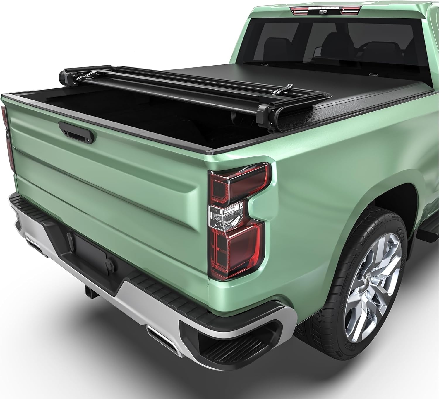 LEDKINGDOMUS Soft Tri-Fold Truck Bed Cover Fits for Chevy Silverado/GMC Sierra 1500 New Body Style 2019-2025 | 5'9" (70") Bed Without Multi-Flex Tailgate - Image 27