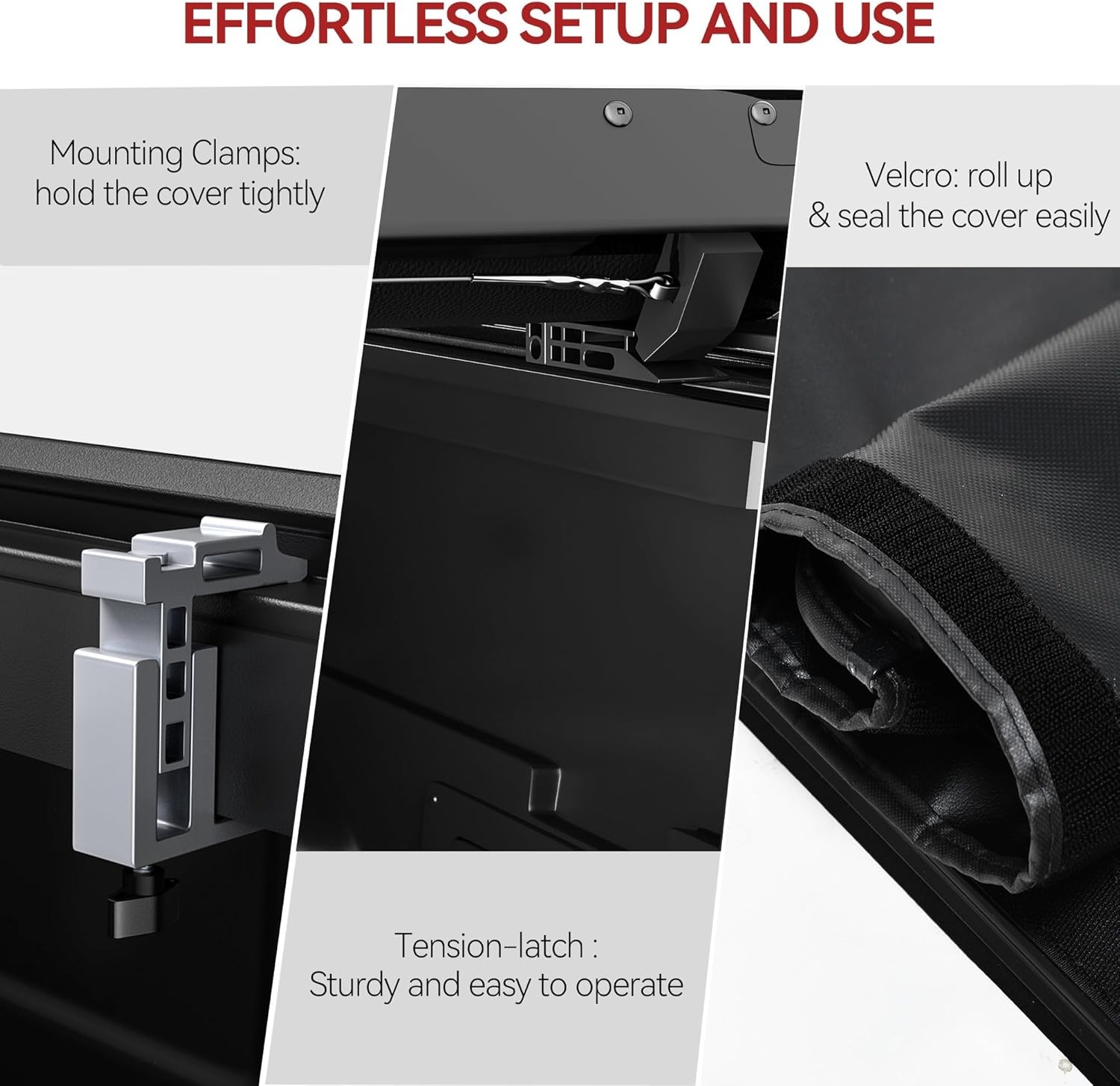 LEDKINGDOMUS Soft Tri-Fold Truck Bed Cover Fits for Chevy Silverado/GMC Sierra 1500 New Body Style 2019-2025 | 5'9" (70") Bed Without Multi-Flex Tailgate - Image 36