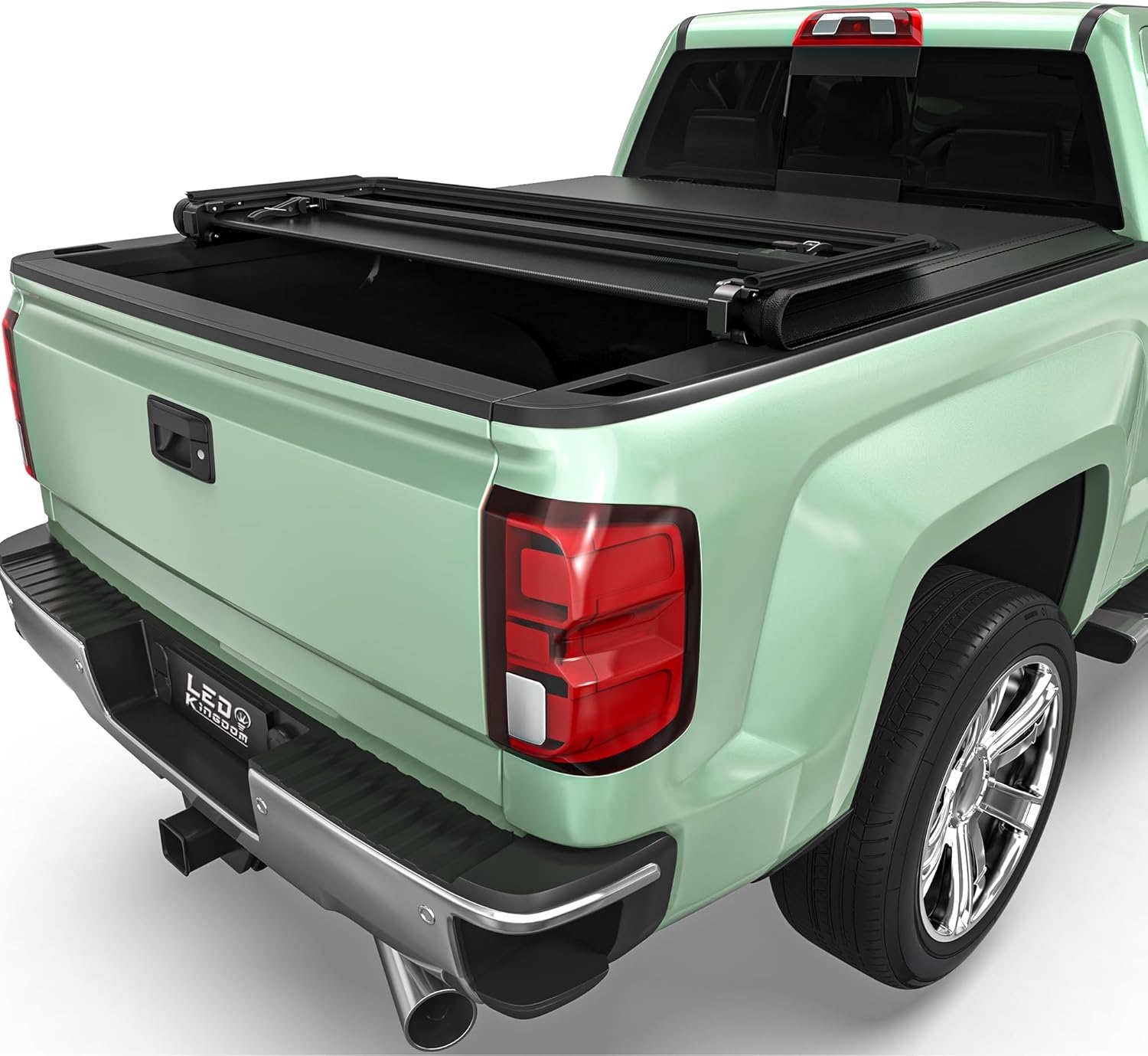 LEDKINGDOMUS Soft Tri-Fold Truck Bed Cover Fits for Chevy Silverado/GMC Sierra 1500 New Body Style 2019-2025 | 5'9" (70") Bed Without Multi-Flex Tailgate - Image 42