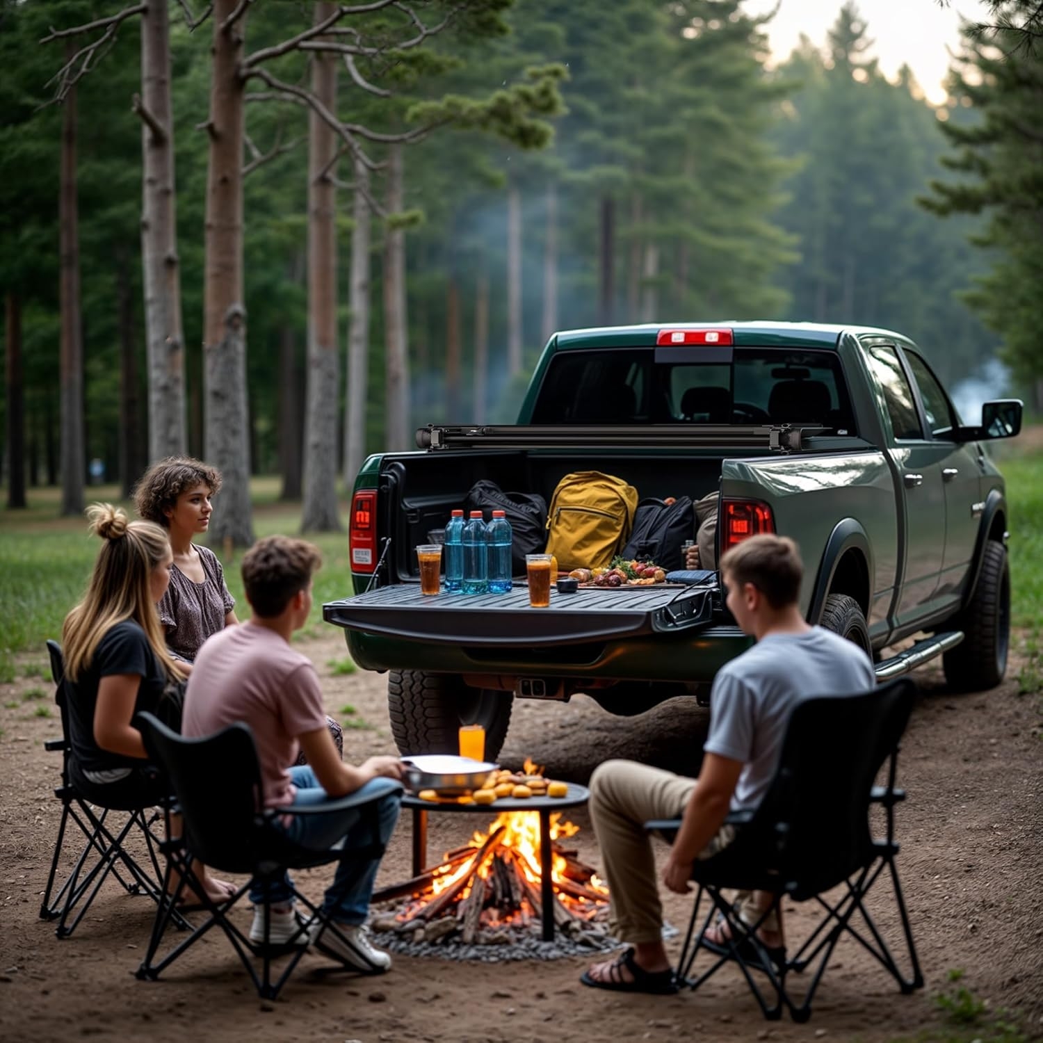 LEDKINGDOMUS Soft Tri-Fold Truck Bed Cover Fits for Chevy Silverado/GMC Sierra 1500 New Body Style 2019-2025 | 5'9" (70") Bed Without Multi-Flex Tailgate - Image 45