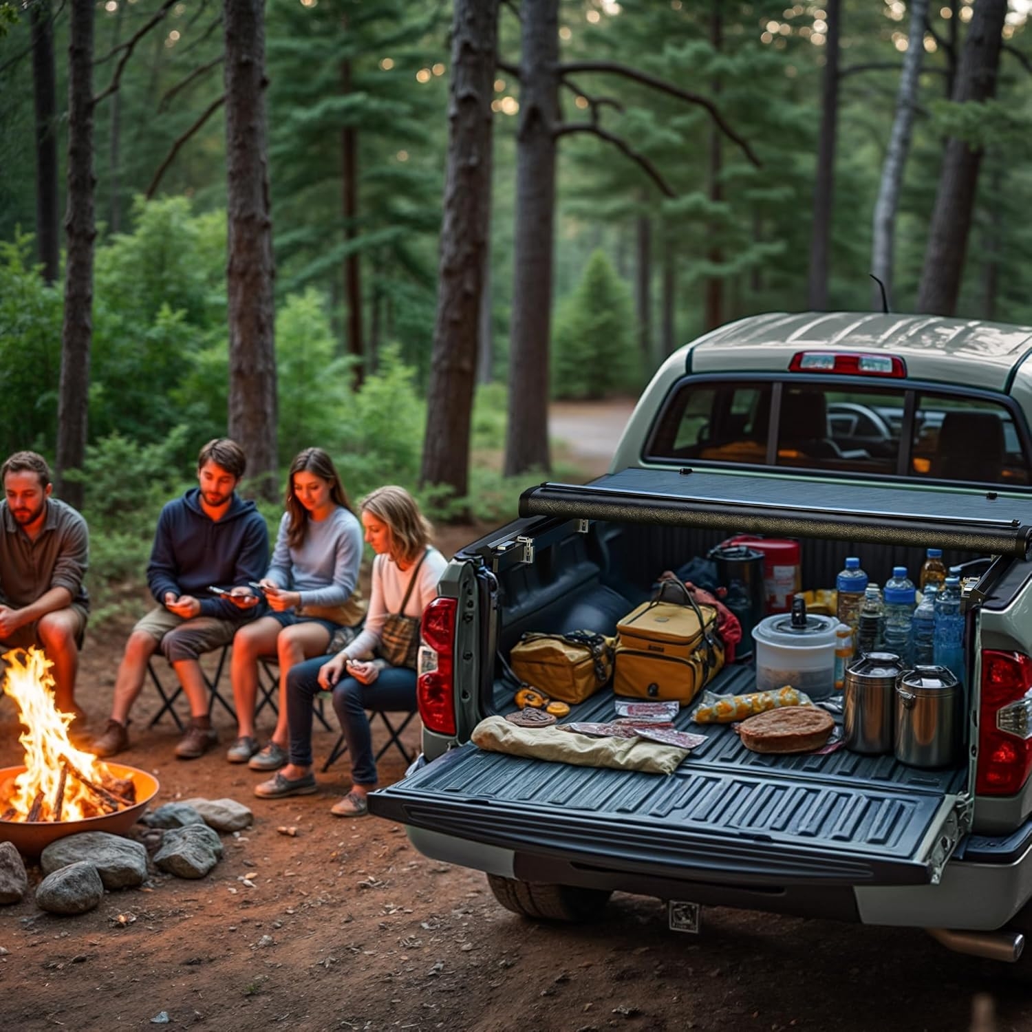 LEDKINGDOMUS Soft Tri-Fold Truck Bed Cover Fits for Chevy Silverado/GMC Sierra 1500 New Body Style 2019-2025 | 5'9" (70") Bed Without Multi-Flex Tailgate - Image 61