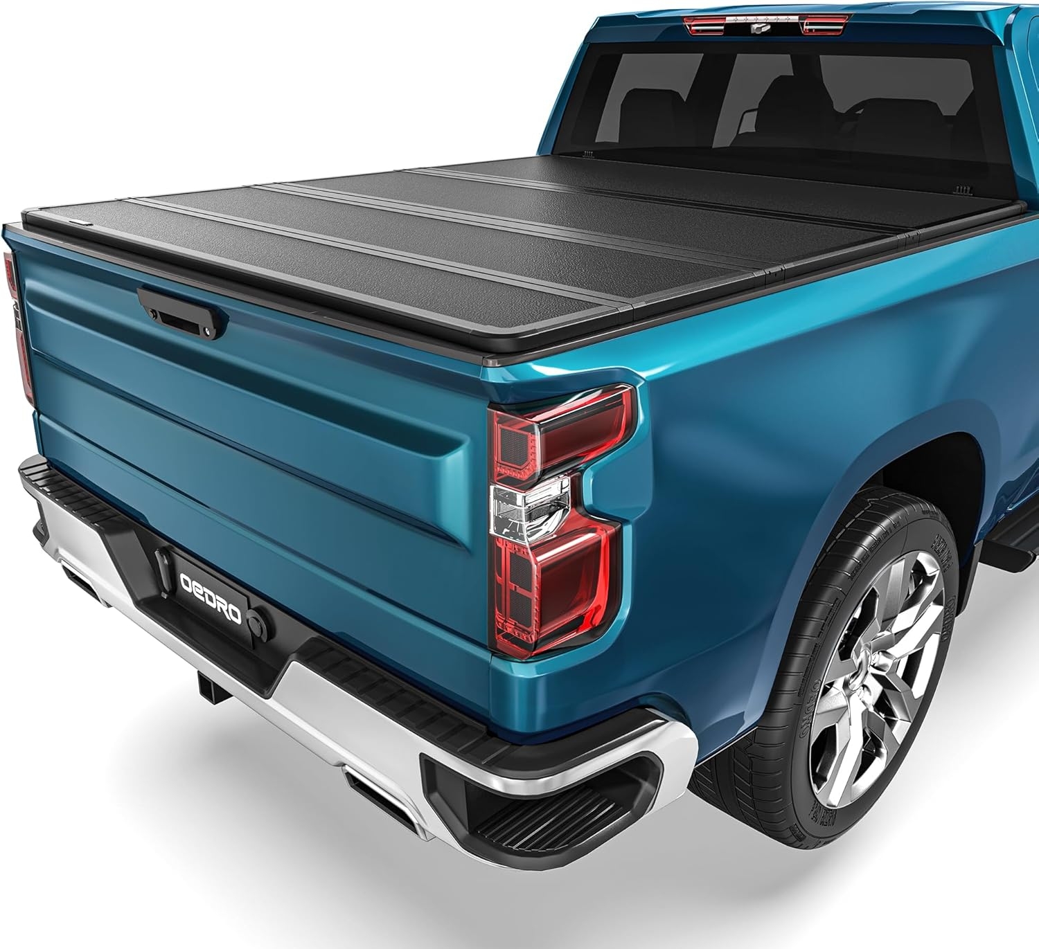 OEDRO FRP Hard Tri-fold Truck Bed Tonneau Cover Compatible with 2019-2025 Chevy Silverado 1500 / GMC Sierra 1500 New Body Style, 5.8 Feet Bed w/o Multi-Flex Tailgate - Image 27