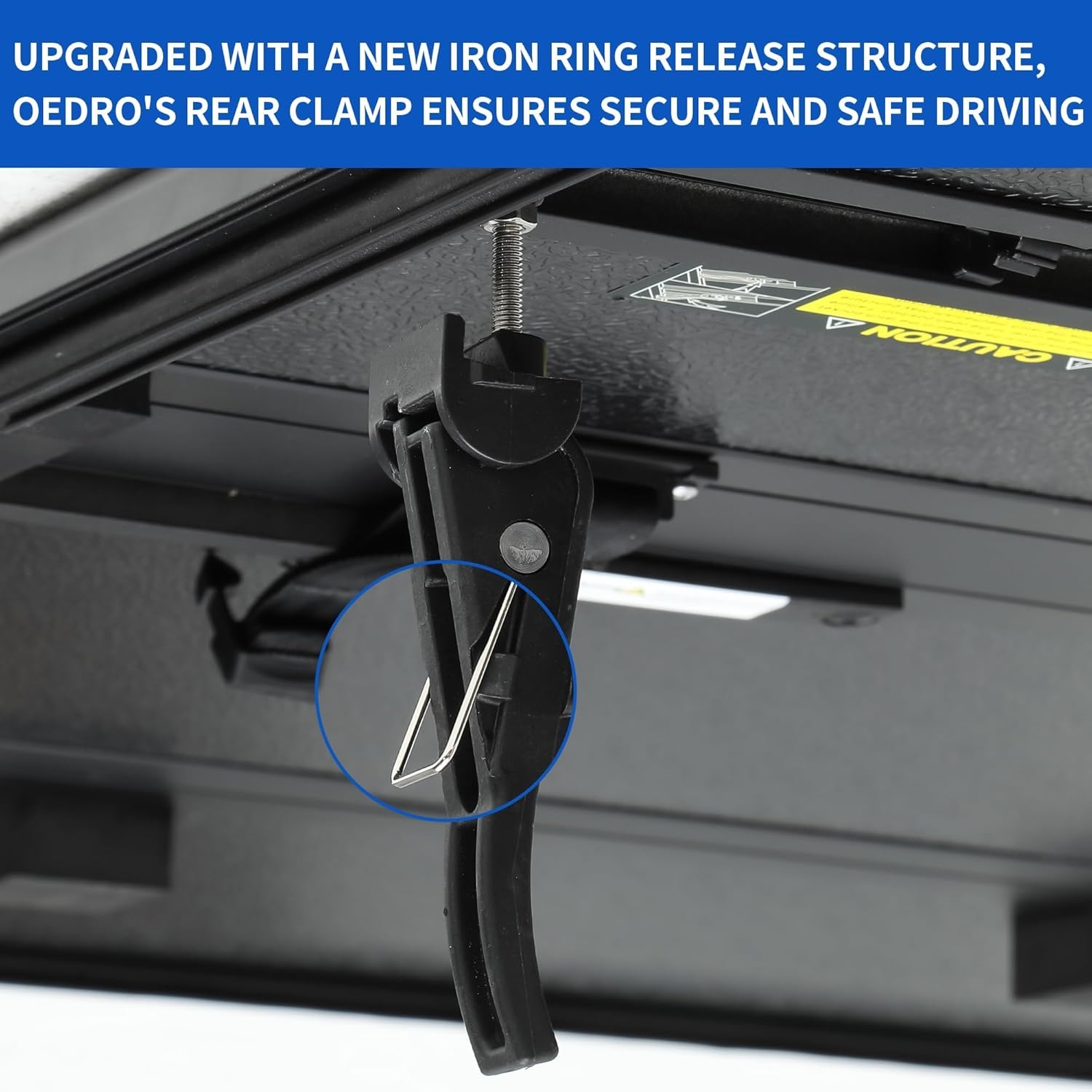 OEDRO FRP Hard Tri-fold Truck Bed Tonneau Cover Compatible with 2019-2025 Chevy Silverado 1500 / GMC Sierra 1500 New Body Style, 5.8 Feet Bed w/o Multi-Flex Tailgate - Image 30