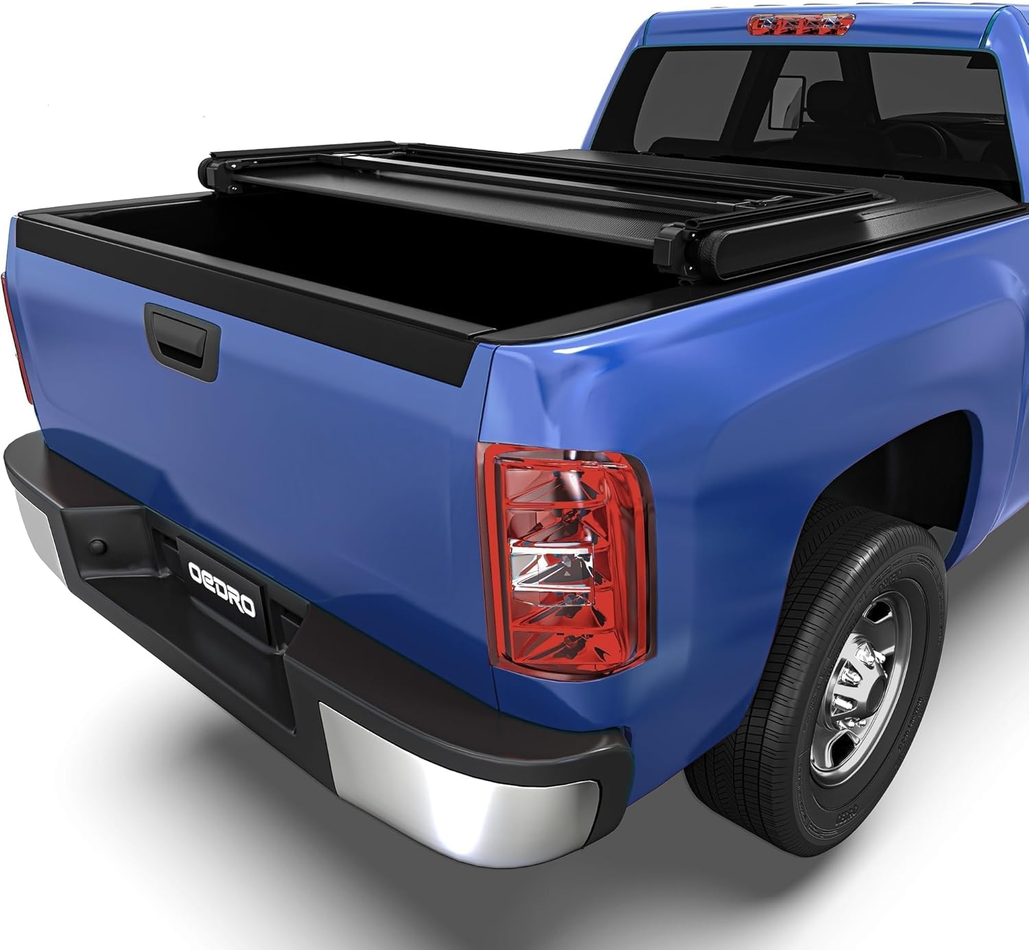 OEDRO FRP Hard Tri-fold Truck Bed Tonneau Cover Compatible with 2019-2025 Chevy Silverado 1500 / GMC Sierra 1500 New Body Style, 5.8 Feet Bed w/o Multi-Flex Tailgate - Image 36
