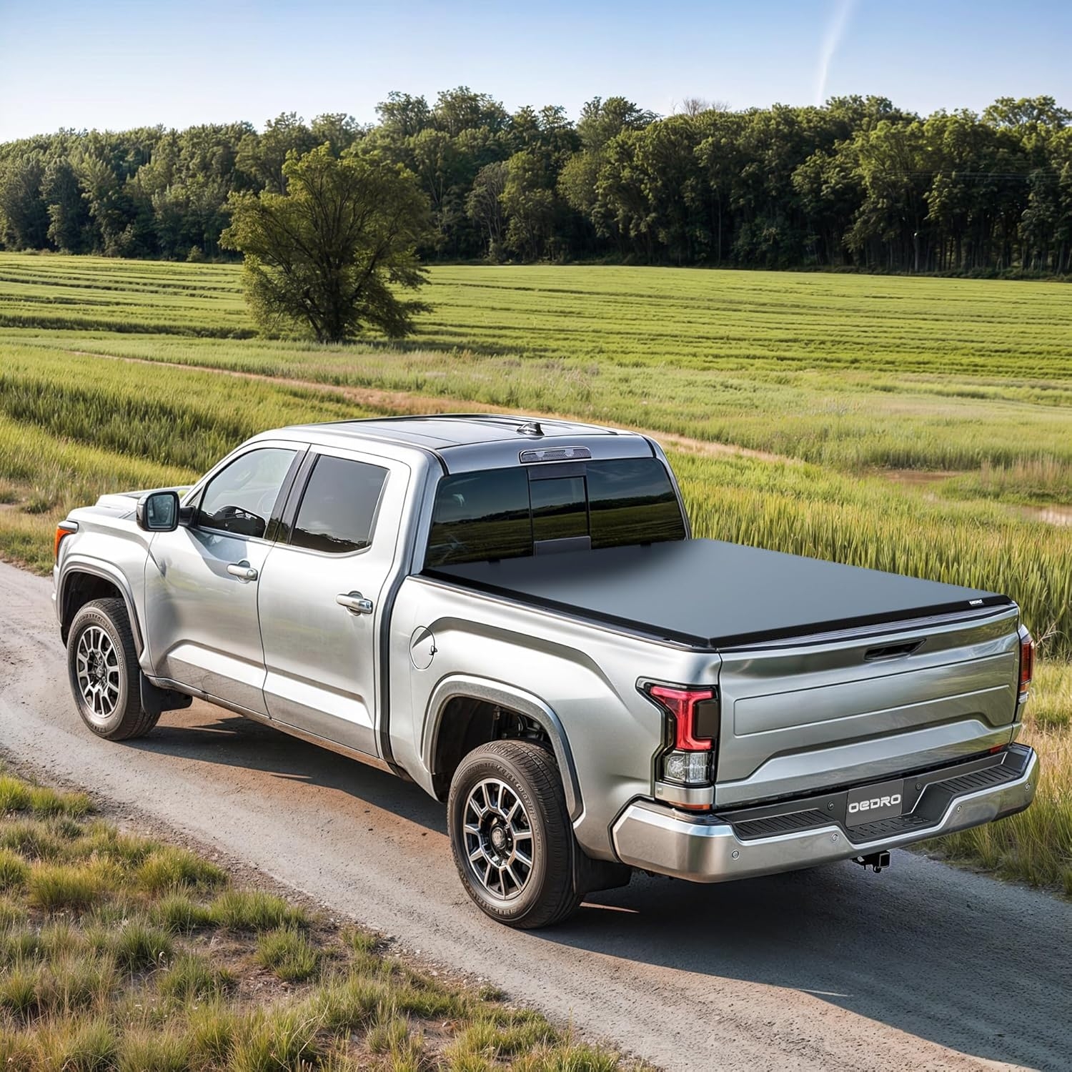 OEDRO FRP Hard Tri-fold Truck Bed Tonneau Cover Compatible with 2019-2025 Chevy Silverado 1500 / GMC Sierra 1500 New Body Style, 5.8 Feet Bed w/o Multi-Flex Tailgate - Image 41