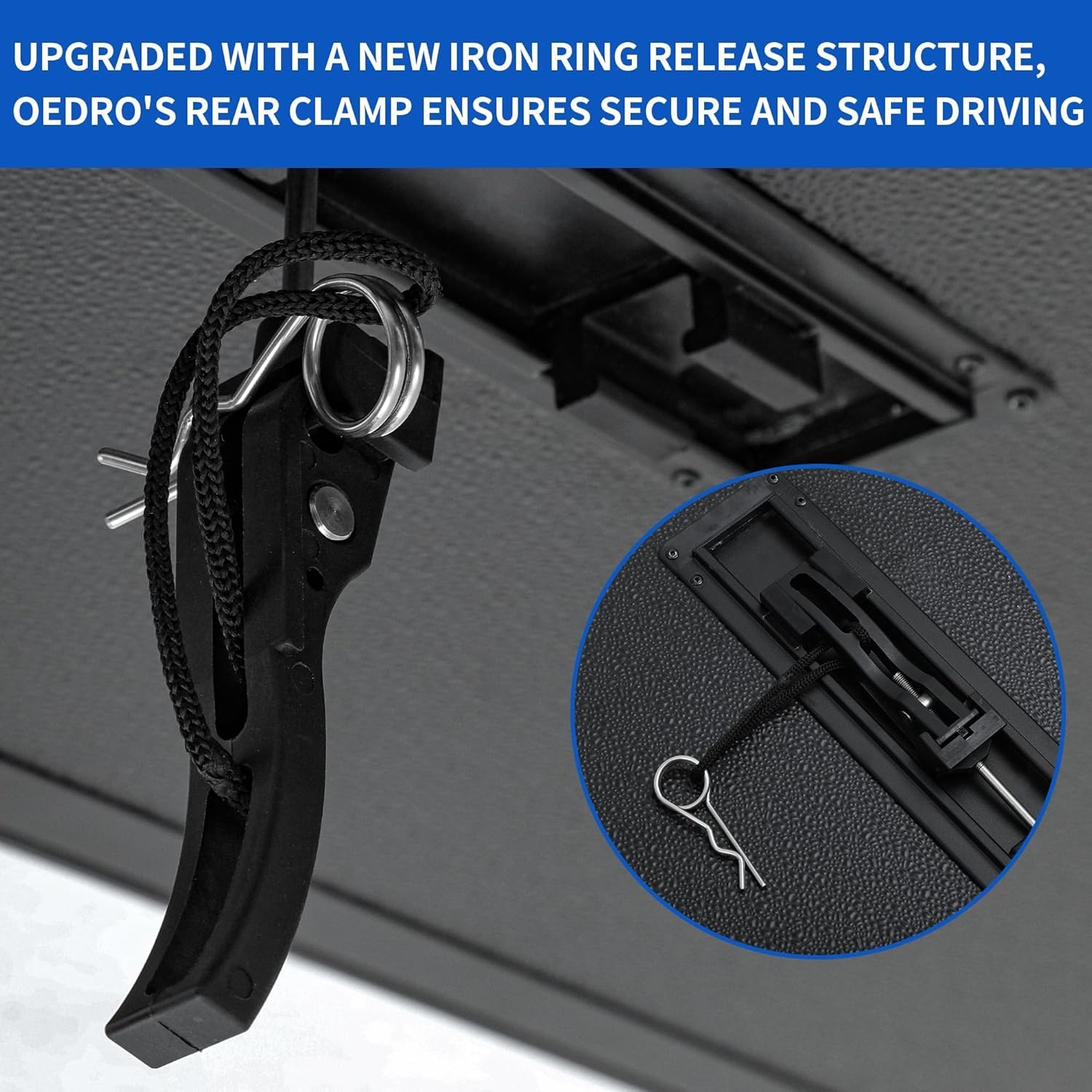 OEDRO FRP Hard Tri-fold Truck Bed Tonneau Cover Compatible with 2019-2025 Chevy Silverado 1500 / GMC Sierra 1500 New Body Style, 5.8 Feet Bed w/o Multi-Flex Tailgate - Image 58