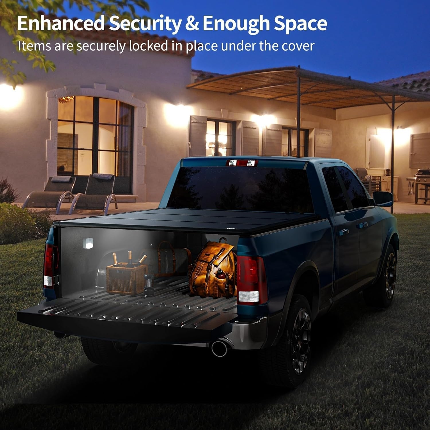 OEDRO FRP Hard Tri-fold Truck Bed Tonneau Cover Compatible with 2019-2025 Chevy Silverado 1500 / GMC Sierra 1500 New Body Style, 5.8 Feet Bed w/o Multi-Flex Tailgate - Image 61