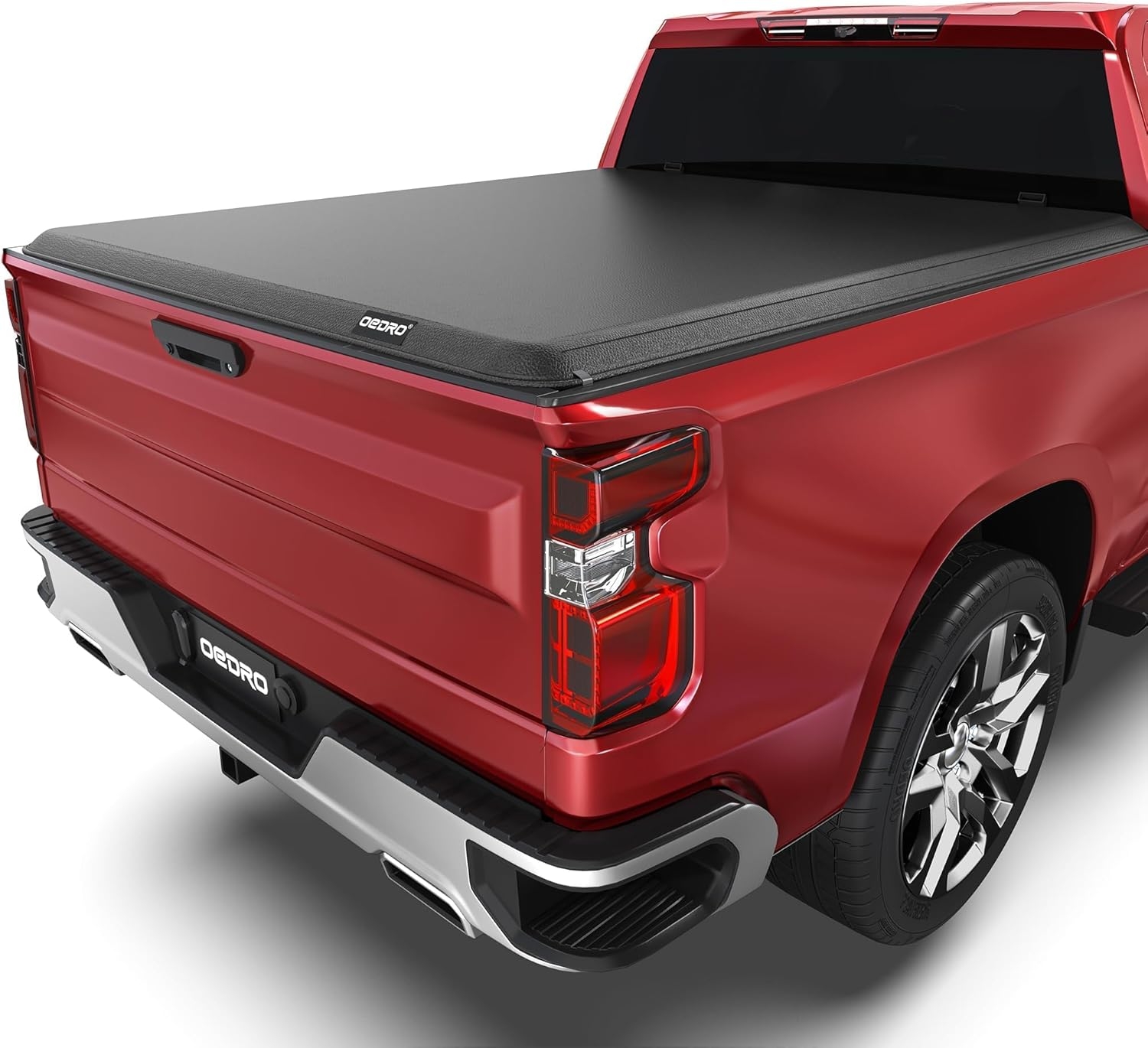 OEDRO FRP Hard Tri-fold Truck Bed Tonneau Cover Compatible with 2019-2025 Chevy Silverado 1500 / GMC Sierra 1500 New Body Style, 5.8 Feet Bed w/o Multi-Flex Tailgate - Image 65