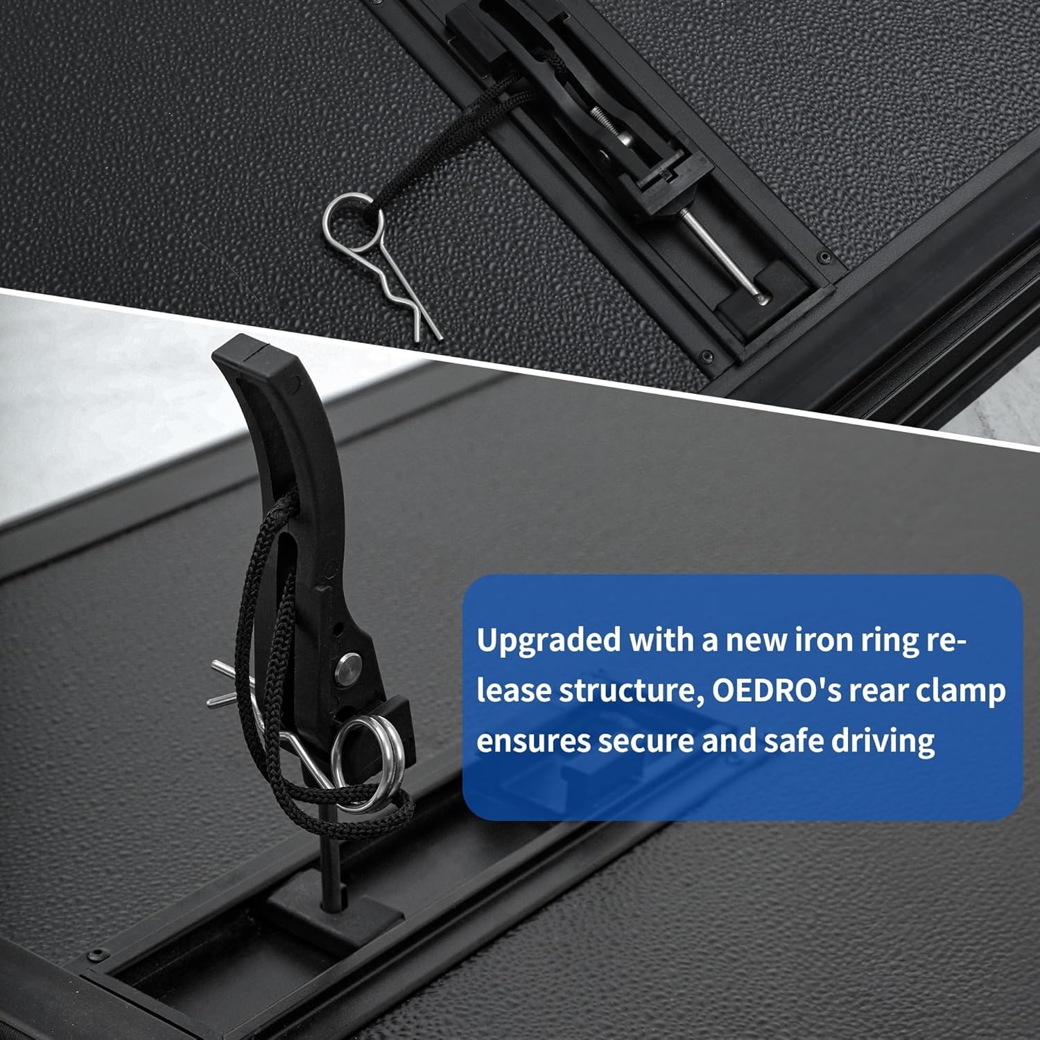 OEDRO FRP Hard Tri-fold Truck Bed Tonneau Cover Compatible with 2019-2025 Chevy Silverado 1500 / GMC Sierra 1500 New Body Style, 5.8 Feet Bed w/o Multi-Flex Tailgate - Image 72