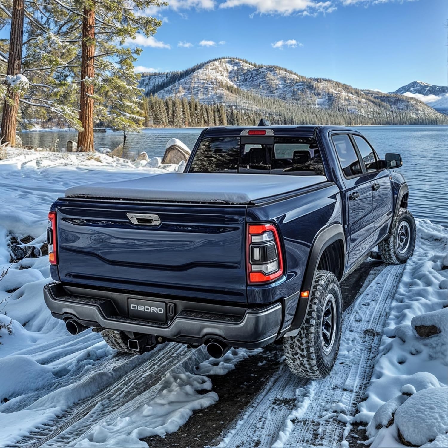 OEDRO FRP Hard Tri-fold Truck Bed Tonneau Cover Compatible with 2019-2025 Chevy Silverado 1500 / GMC Sierra 1500 New Body Style, 5.8 Feet Bed w/o Multi-Flex Tailgate - Image 75