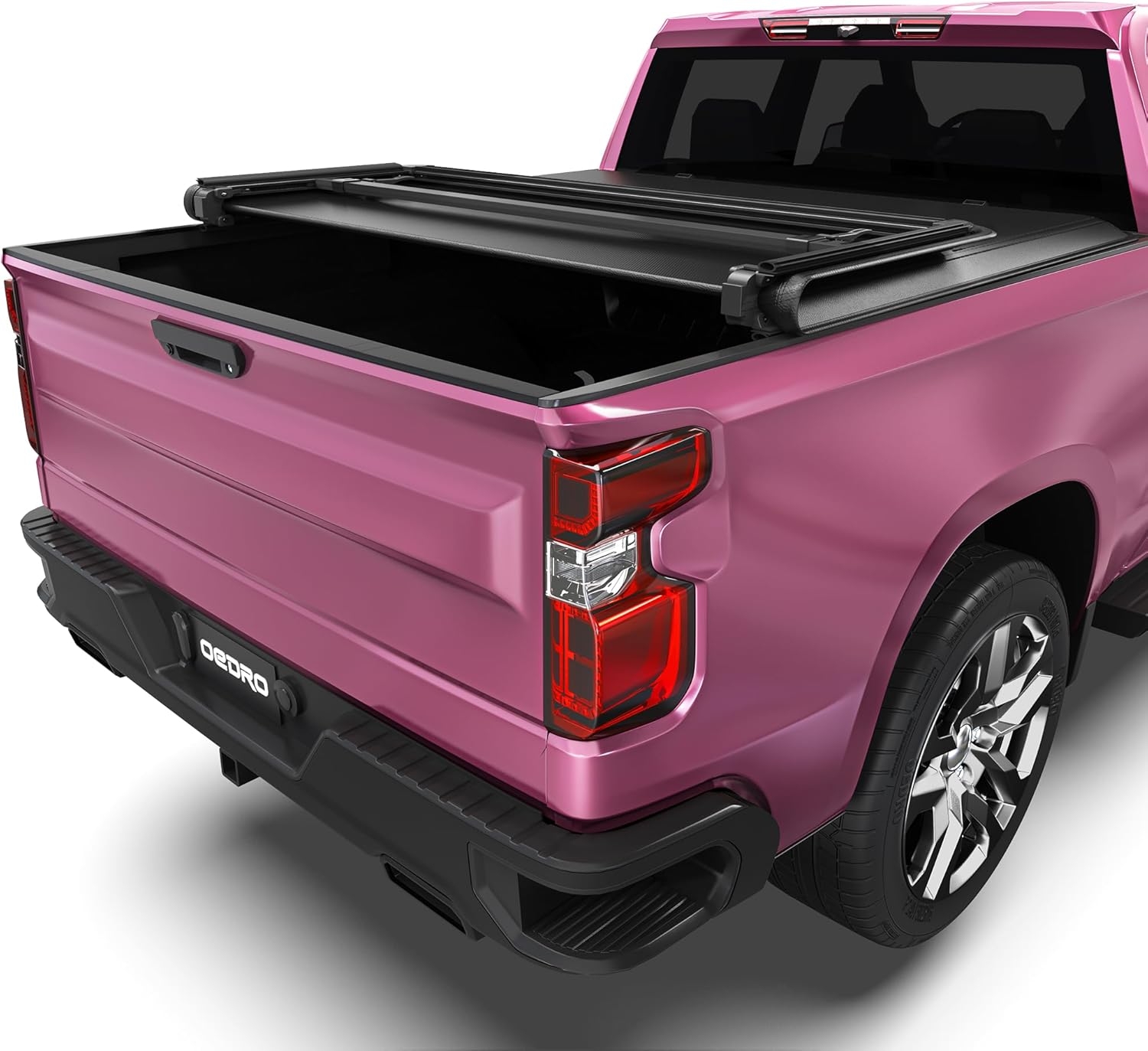 OEDRO FRP Hard Tri-fold Truck Bed Tonneau Cover Compatible with 2019-2025 Chevy Silverado 1500 / GMC Sierra 1500 New Body Style, 5.8 Feet Bed w/o Multi-Flex Tailgate - Image 104