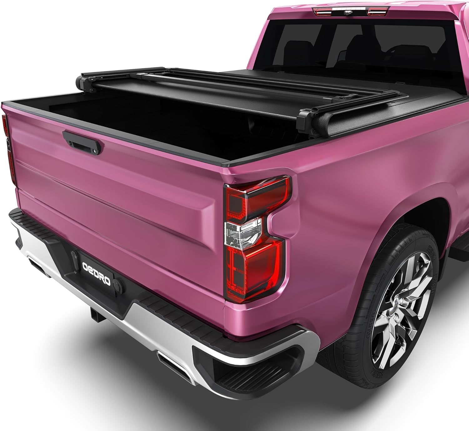 OEDRO FRP Hard Tri-fold Truck Bed Tonneau Cover Compatible with 2019-2025 Chevy Silverado 1500 / GMC Sierra 1500 New Body Style, 5.8 Feet Bed w/o Multi-Flex Tailgate - Image 106