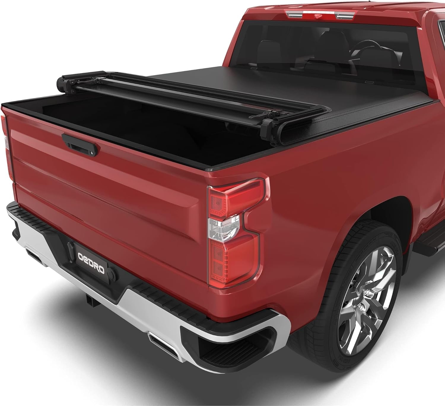 OEDRO FRP Hard Tri-fold Truck Bed Tonneau Cover Compatible with 2019-2025 Chevy Silverado 1500 / GMC Sierra 1500 New Body Style, 5.8 Feet Bed w/o Multi-Flex Tailgate - Image 112
